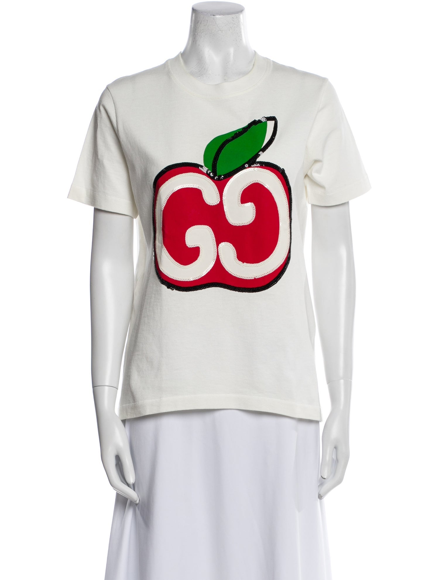 Gucci Graphic Print Crew Neck T-Shirt