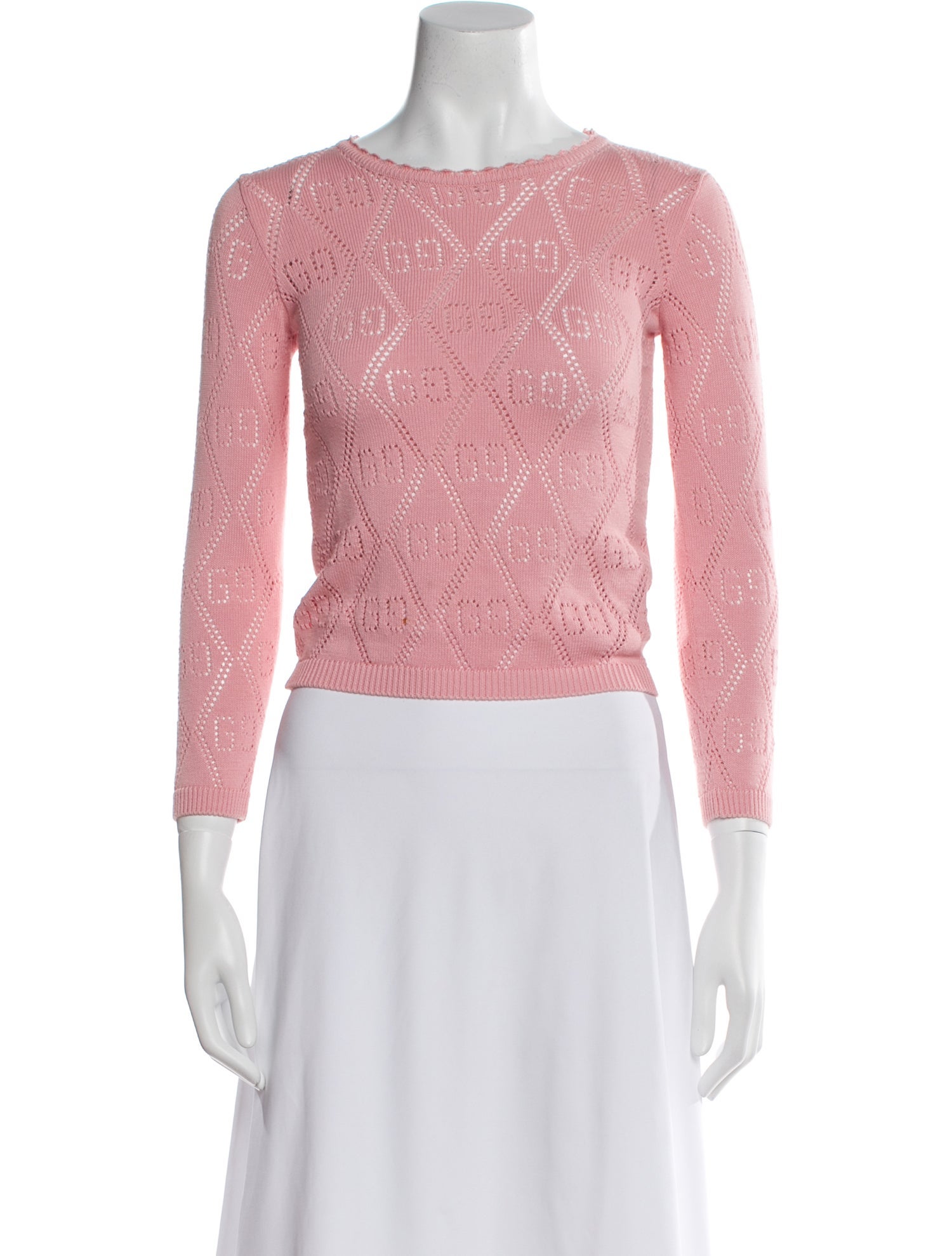 Gucci Girls' Knit GG Logo Sweater