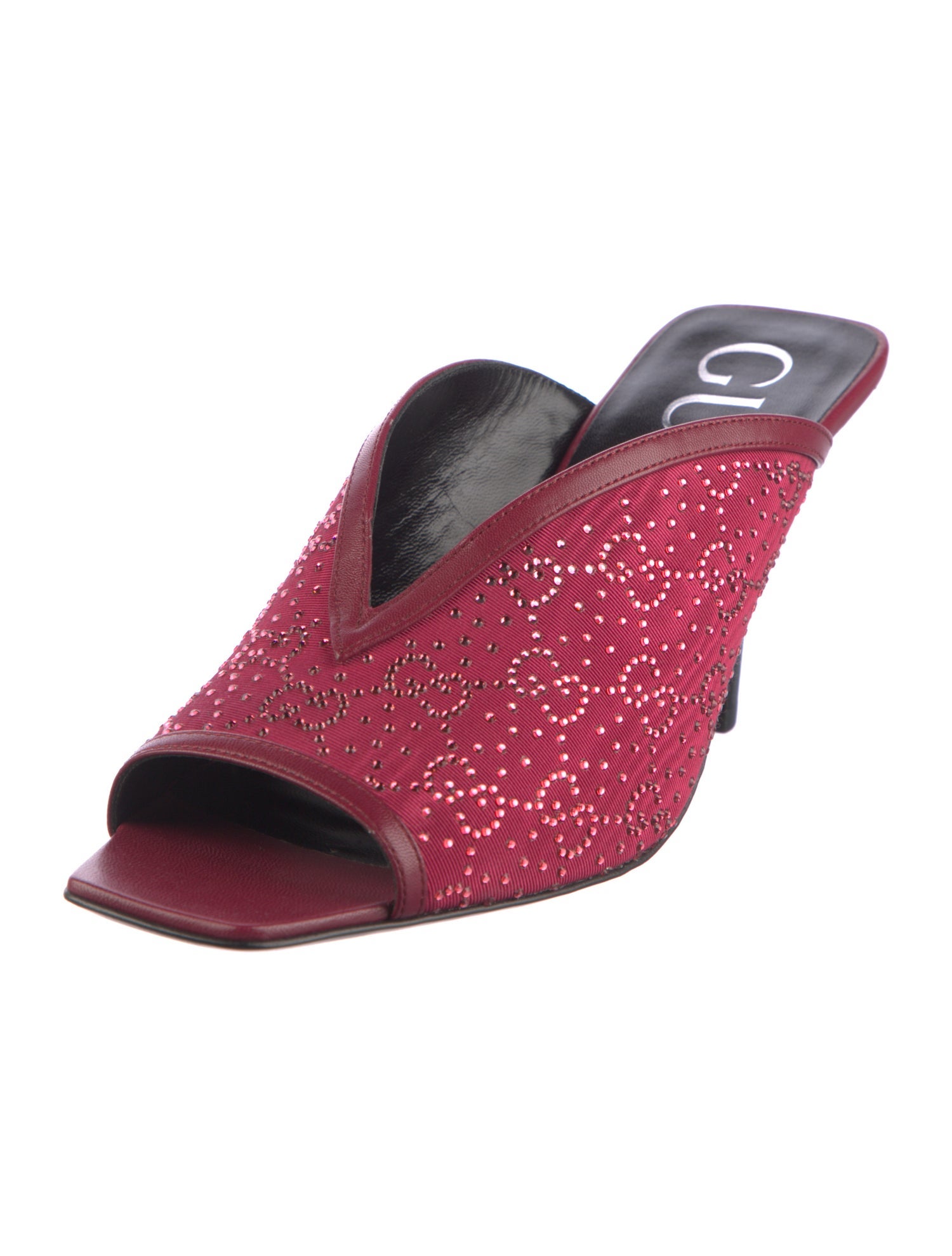 Gucci Crystal Embellishments Slides