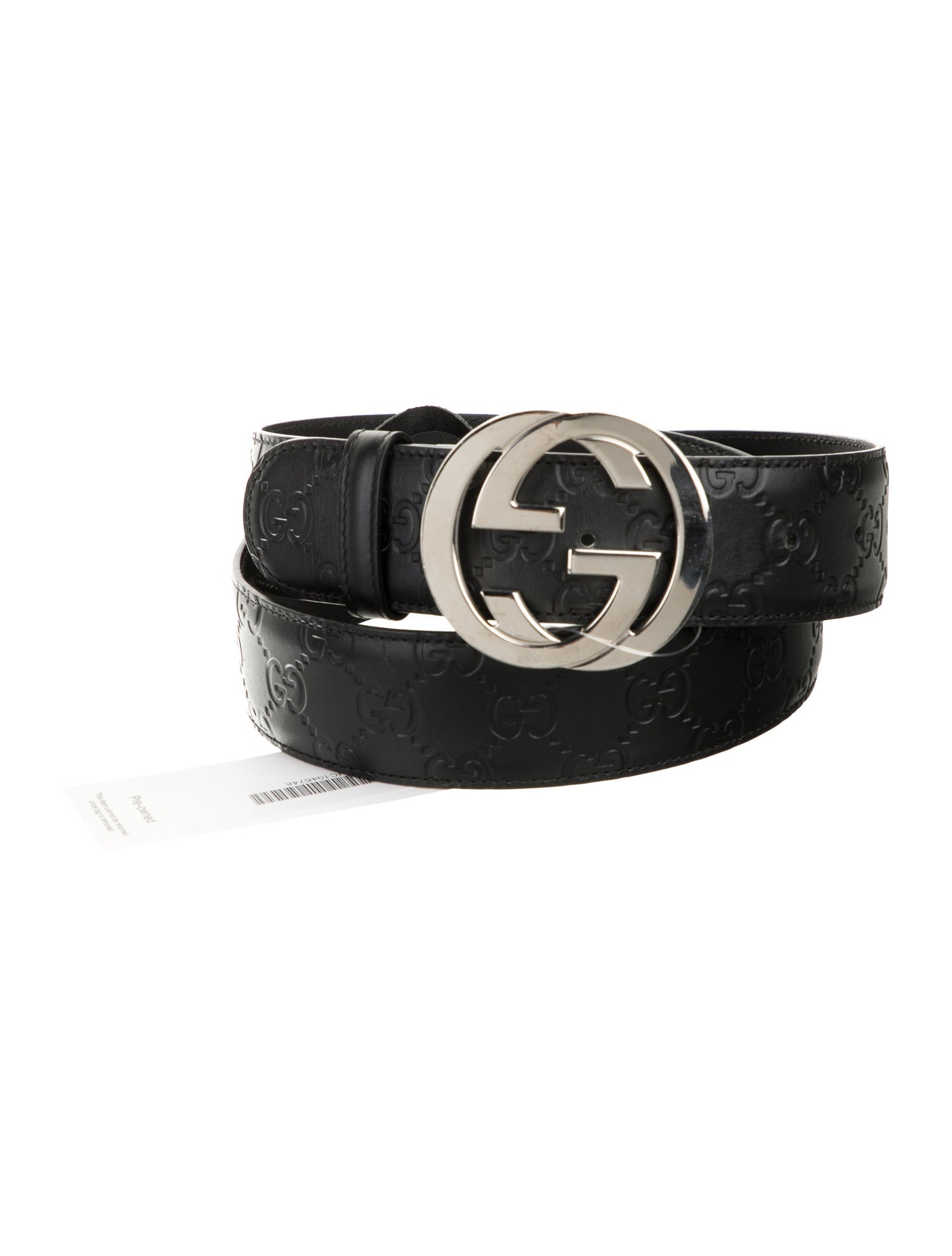Gucci Interlocking G Logo Leather Belt Kit