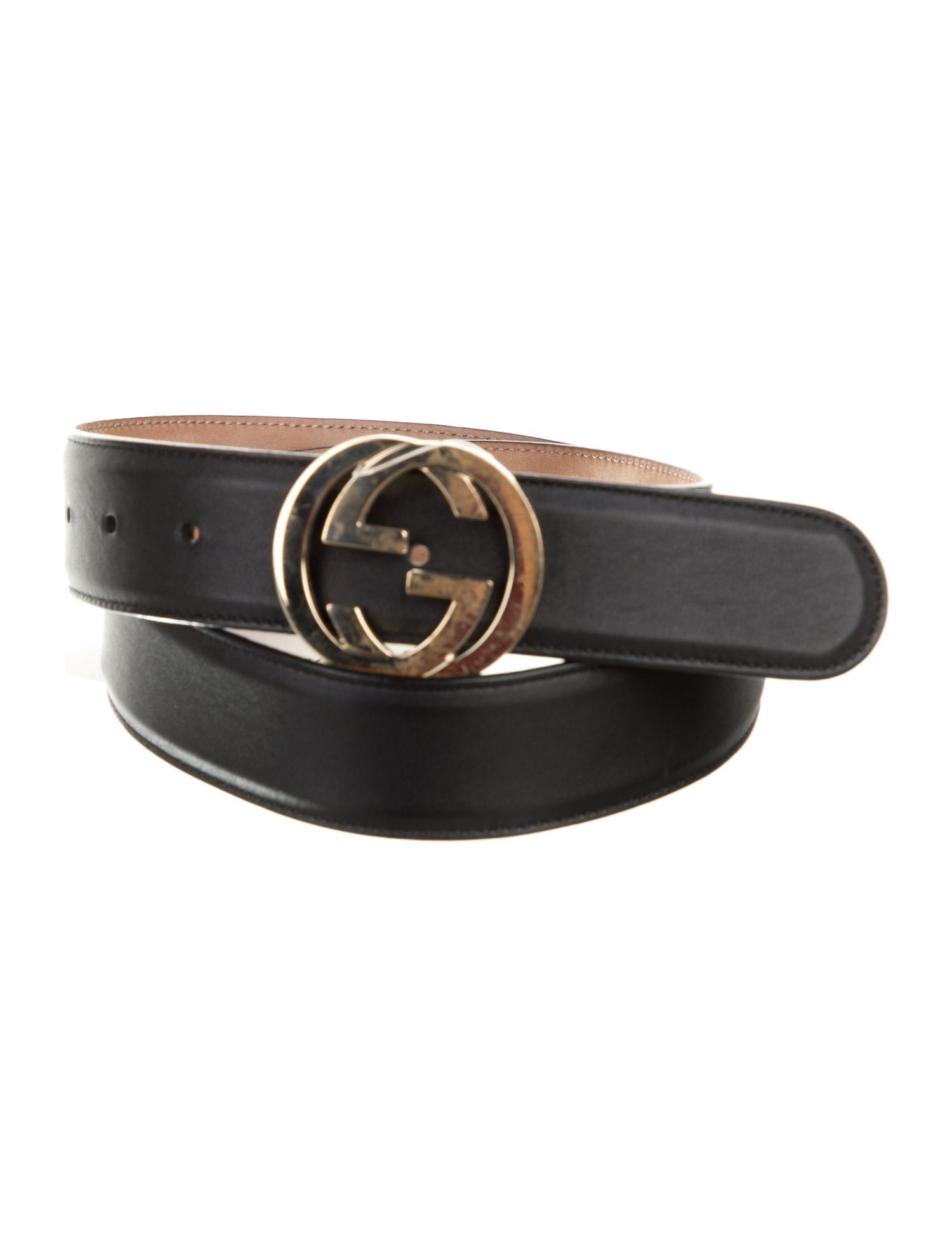 Gucci Interlocking G Logo Leather Belt