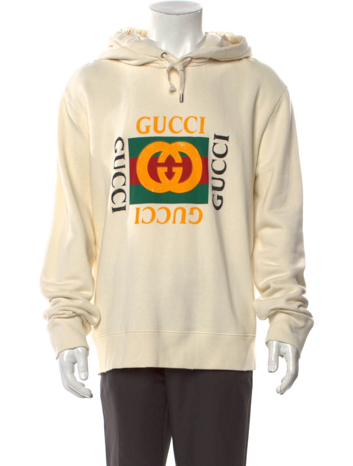Gucci Graphic Print Crew Neck Hoodie