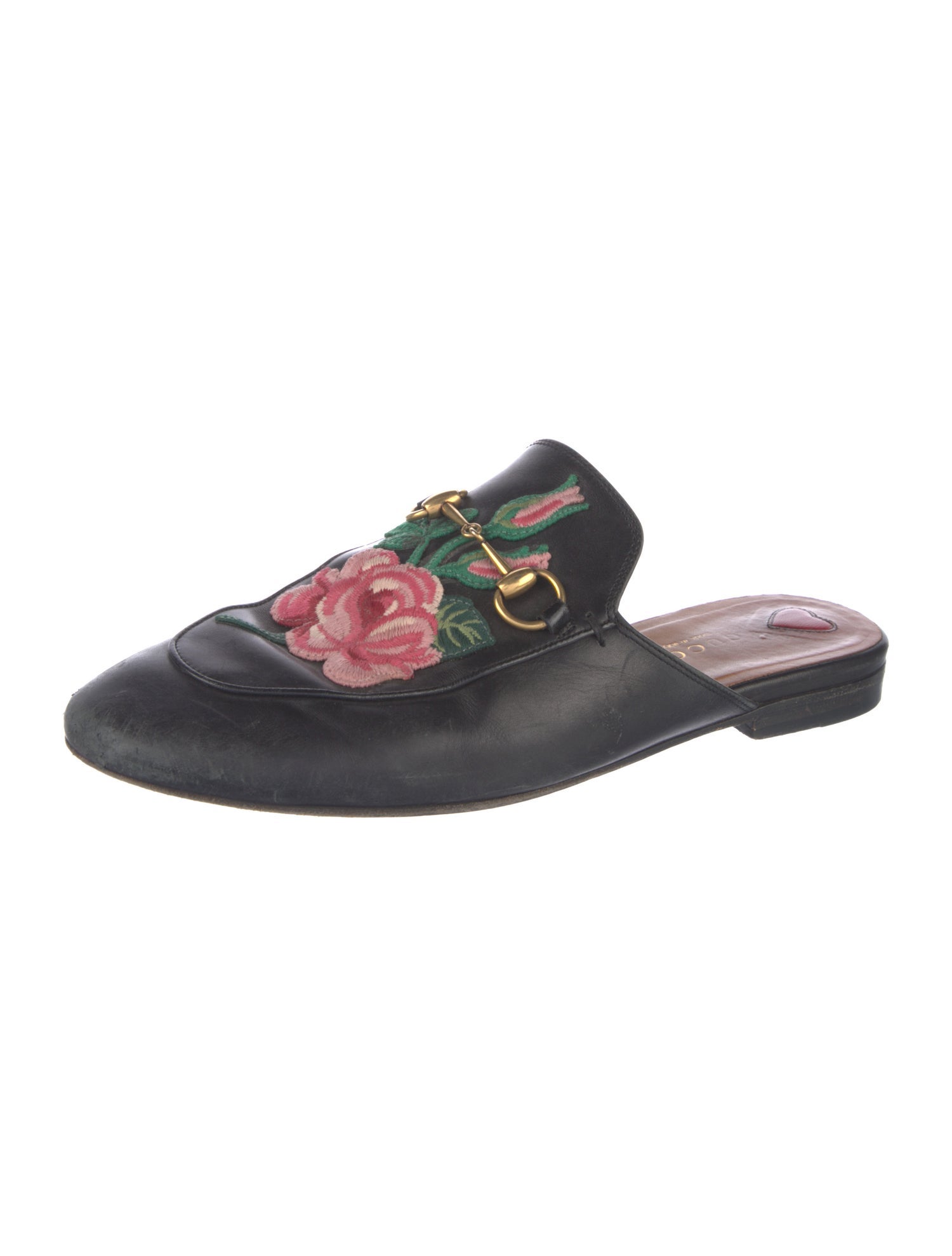 Gucci 1955 Horsebit Accent Leather Mules