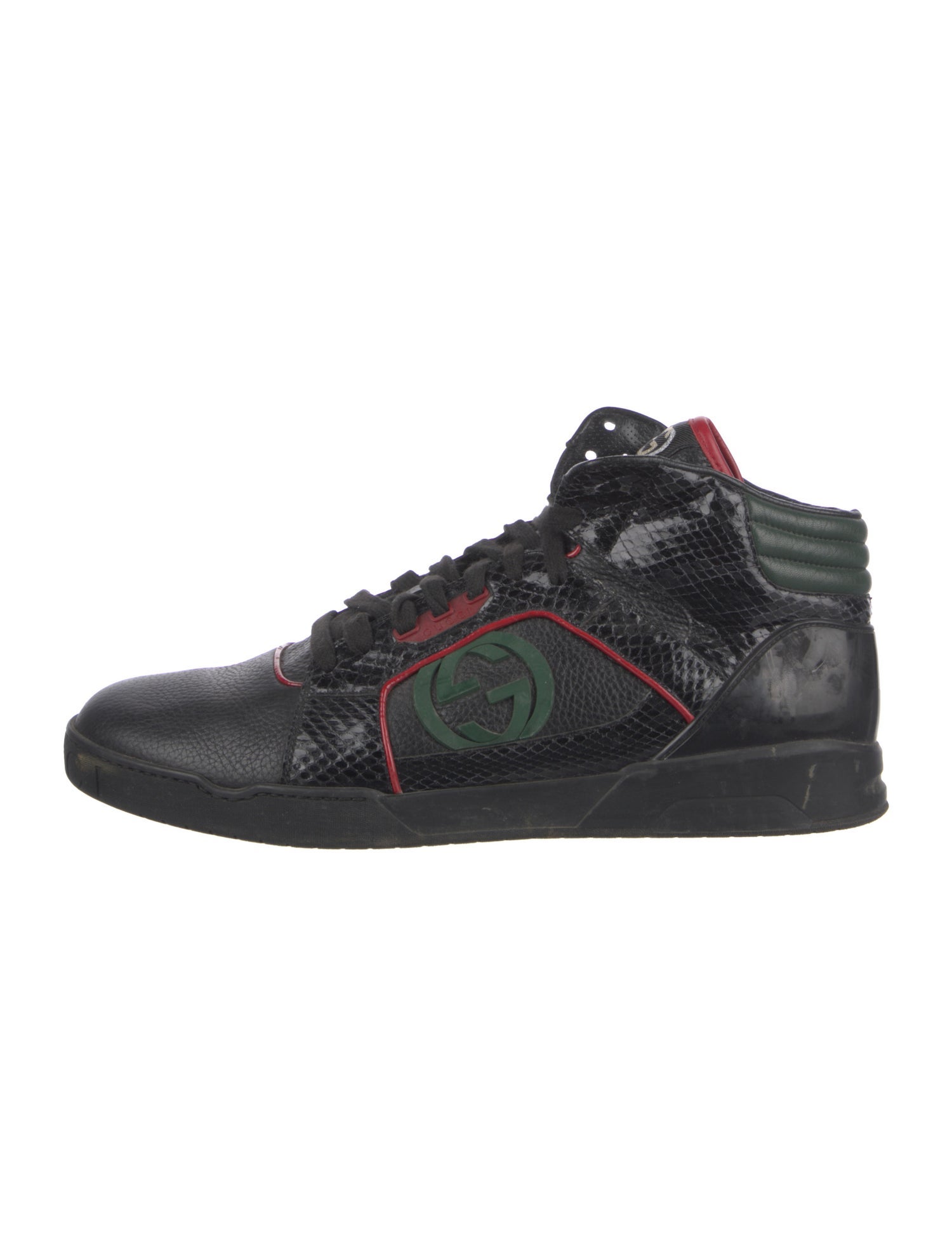 Gucci Interlocking G Logo Leather Sneakers