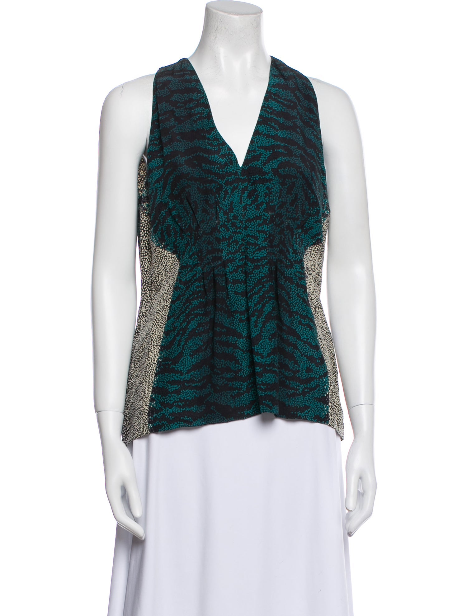 Gucci Silk Animal Print Top