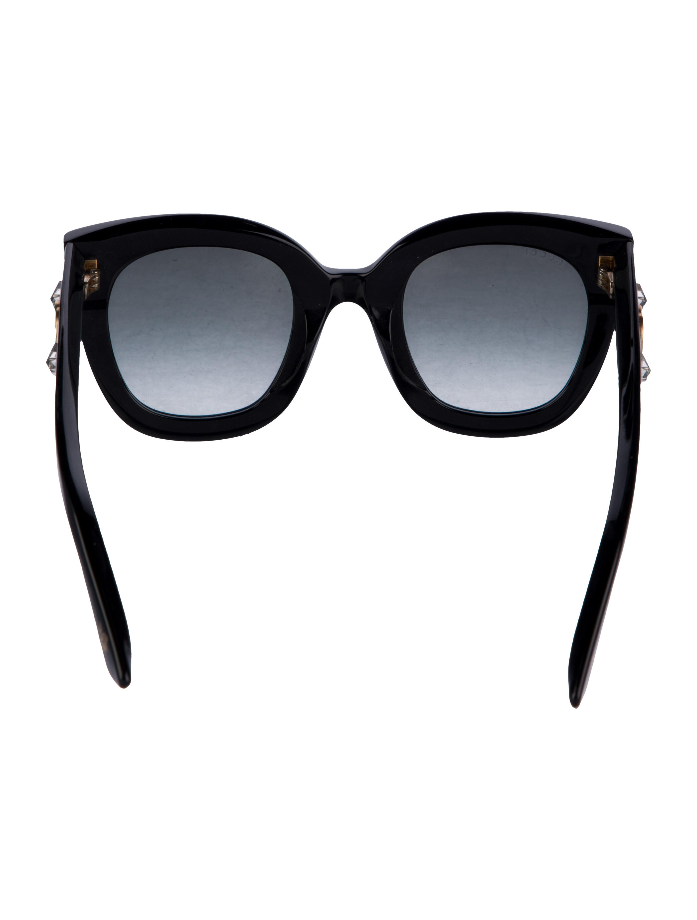 Gucci Interlocking G Logo Square Sunglasses