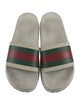 Gucci Web Accent Rubber Slides