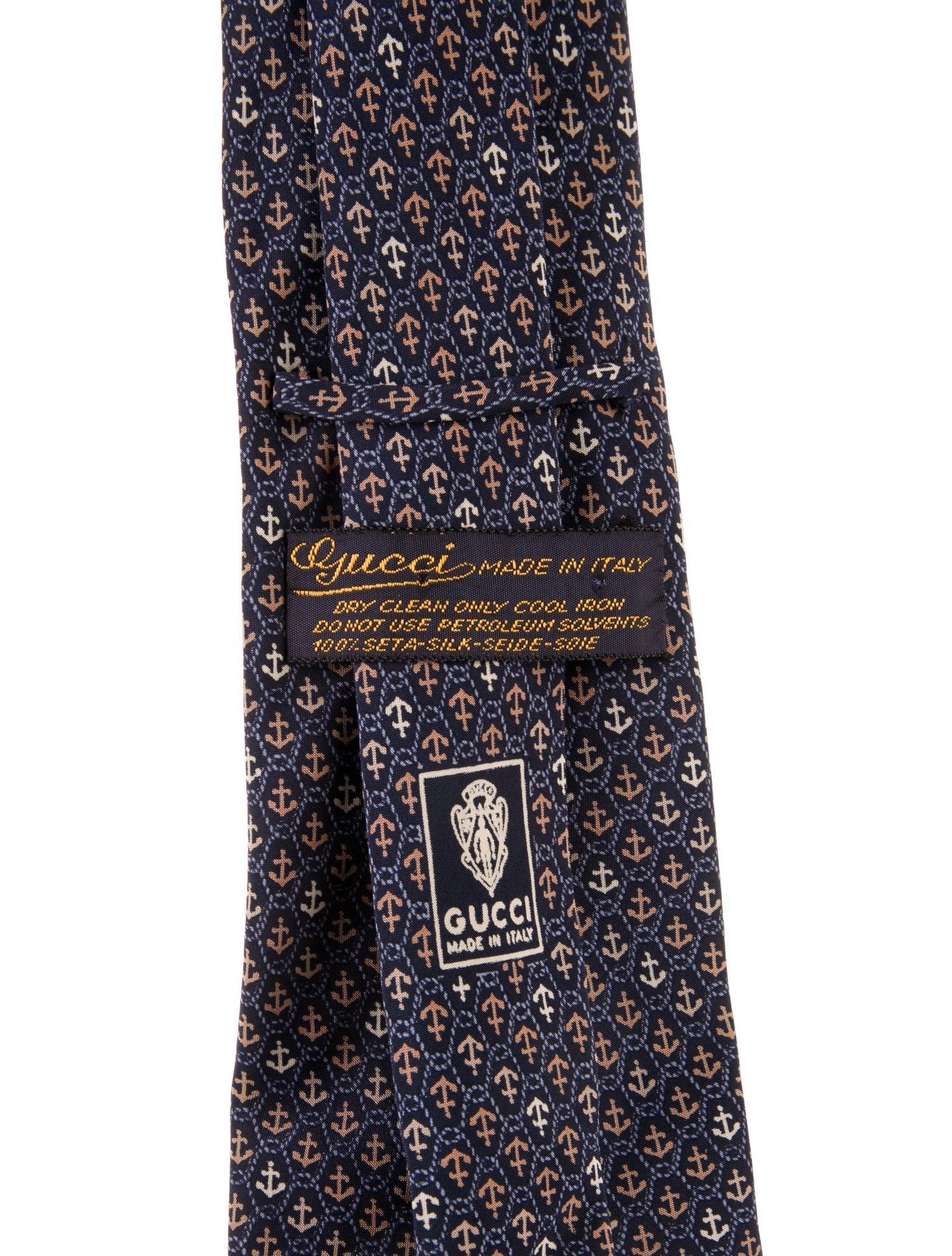 Gucci Pattern Print Silk Tie