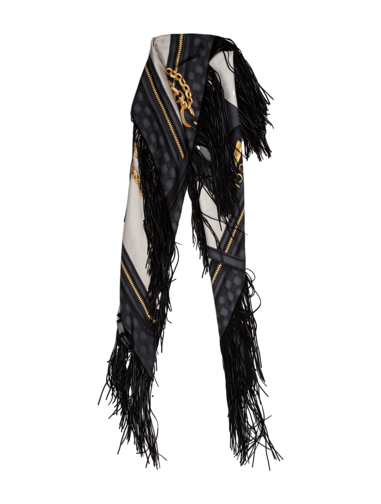 Gucci Silk Striped Scarf