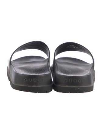 Gucci Web Accent Rubber Slides