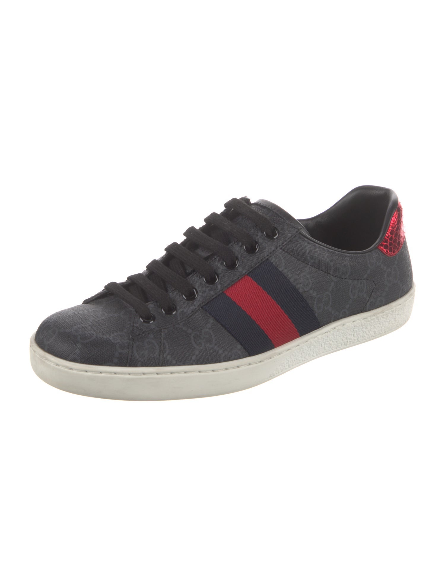 Gucci GG Supreme Grosgrain Trim Sneakers
