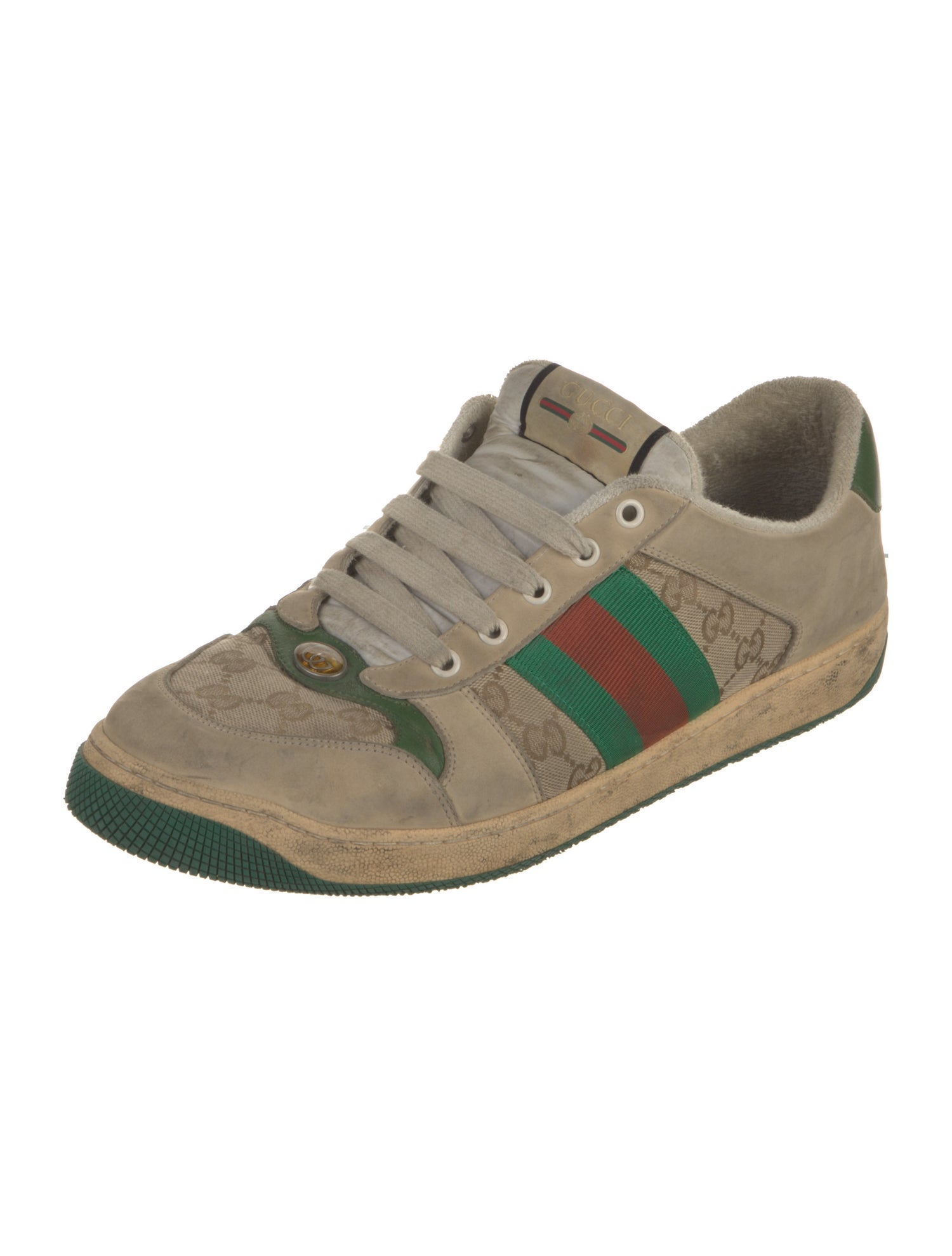 Gucci GG Canvas Suede Sneakers