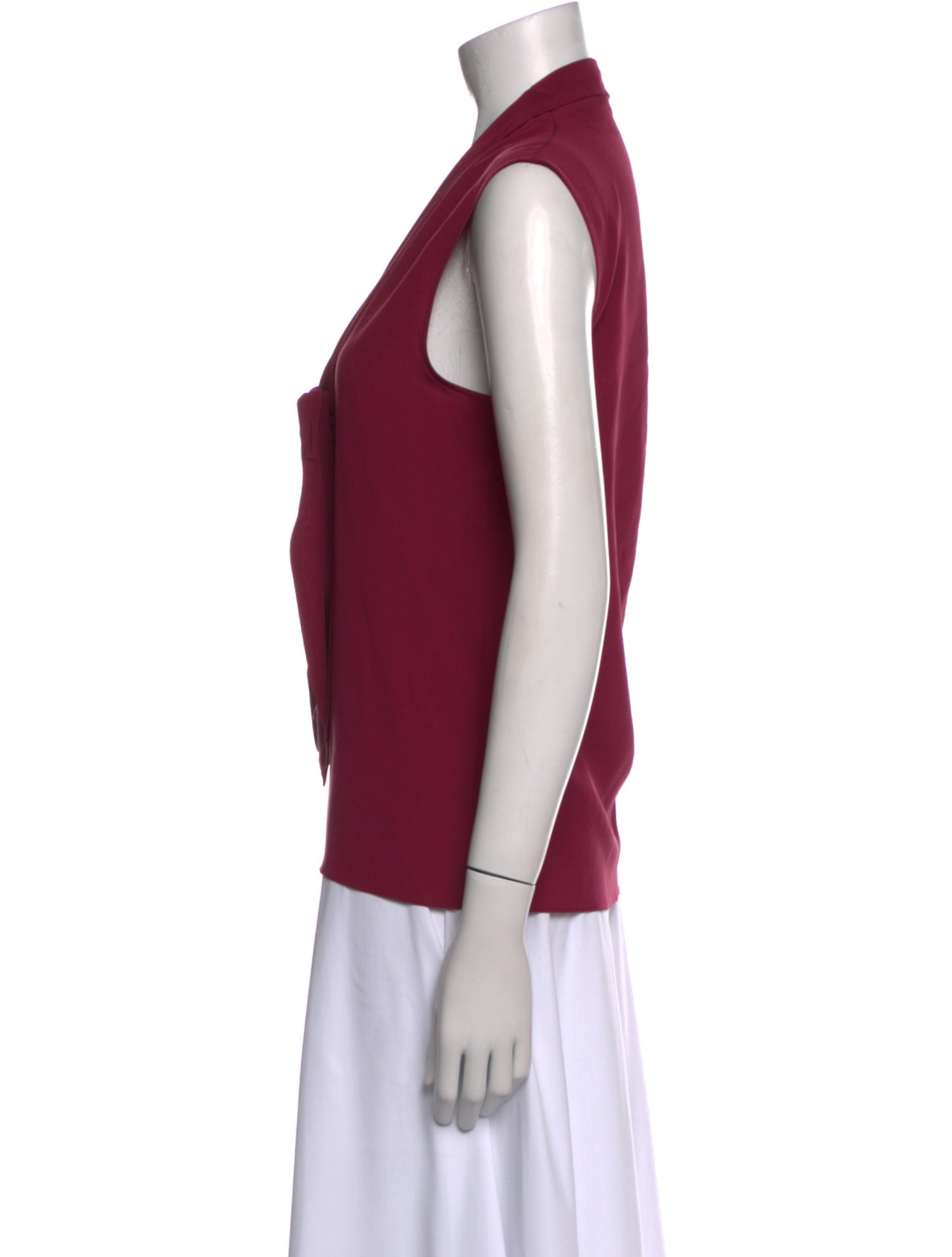 Gucci Silk Tie Neck Top