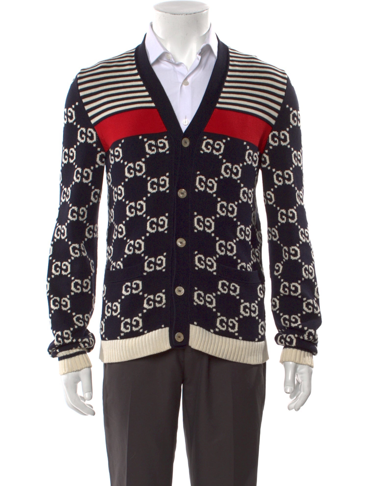 Gucci 2019 GG Logo Cardigan