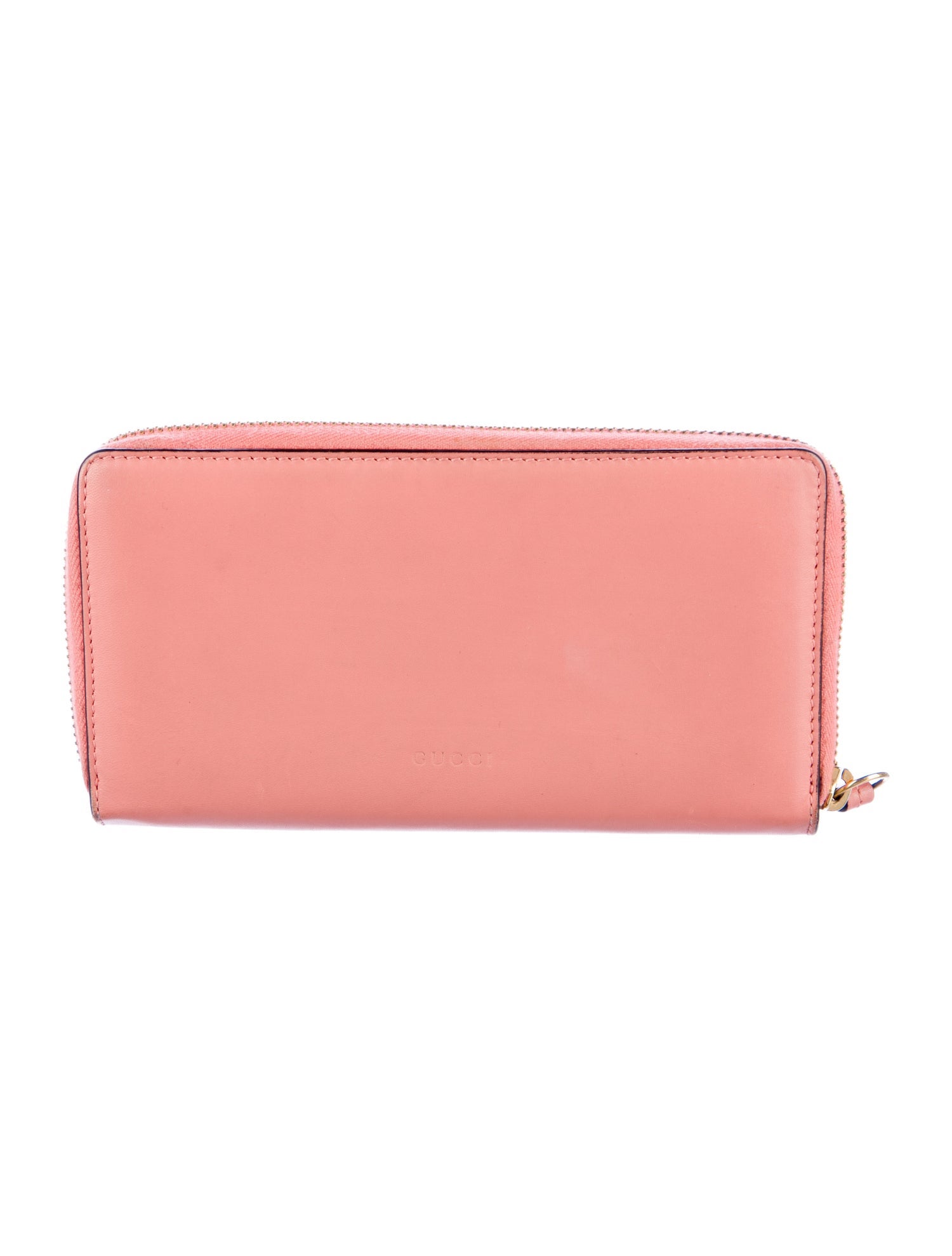 Gucci Double G Logo Leather Continental Wallet