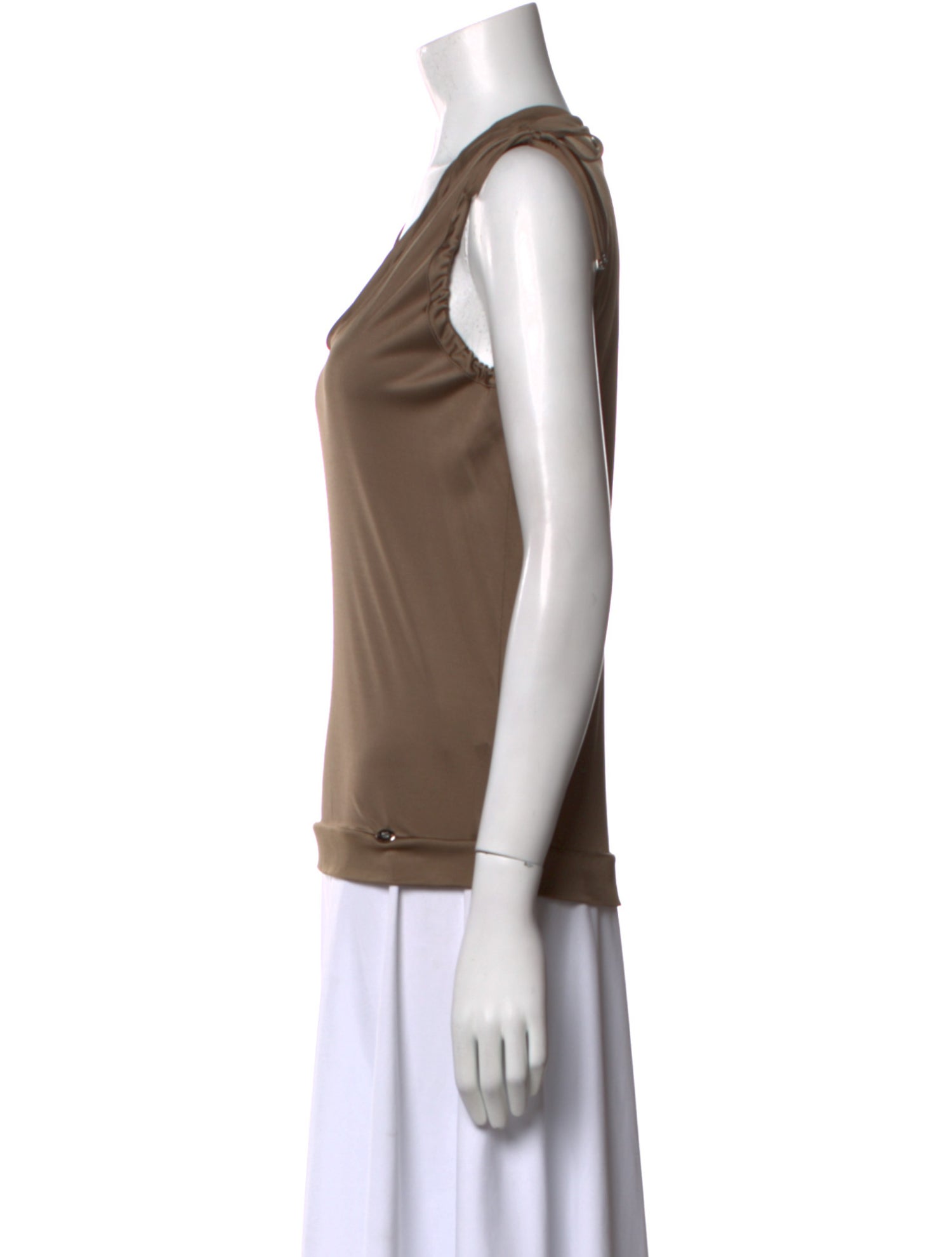 Gucci Cowl Neck Sleeveless Top