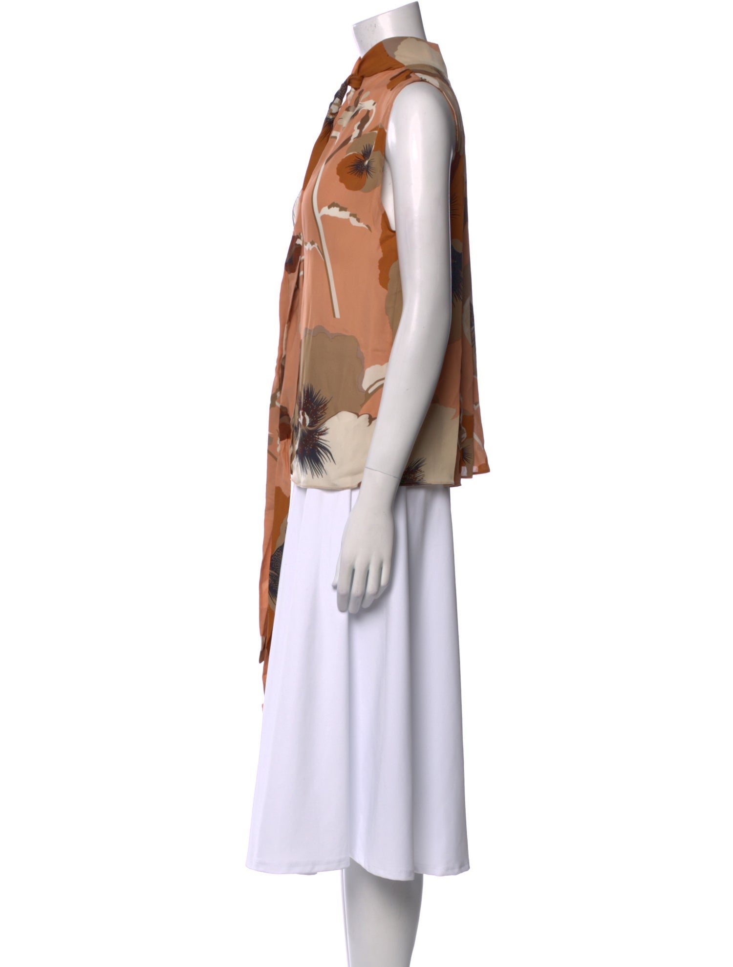 Gucci Silk Floral Print Blouse w/ Tags