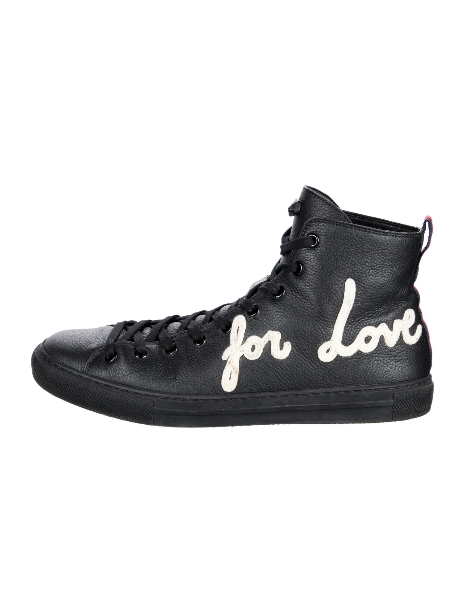 Gucci Sylvie Web Accent Leather Sneakers