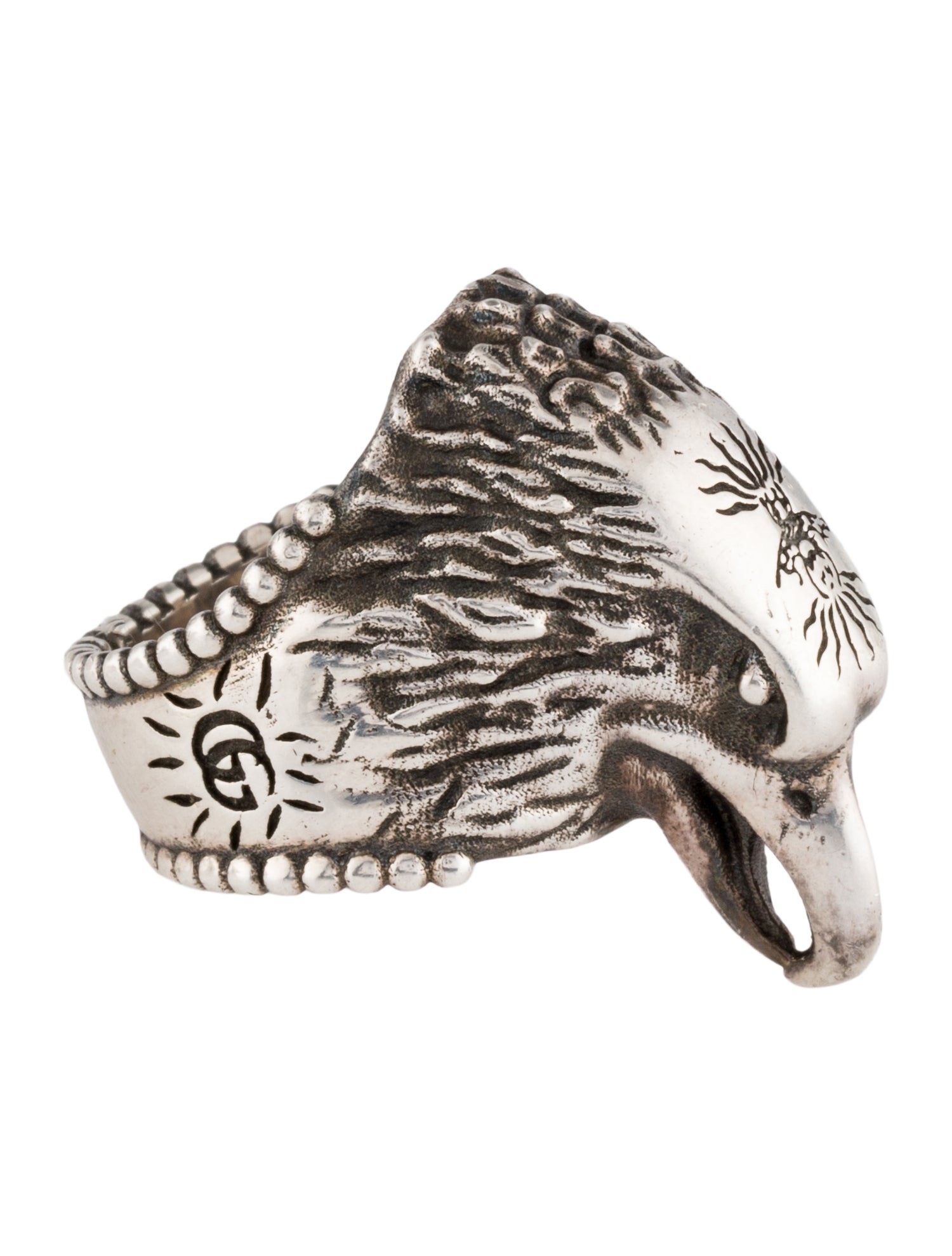 Gucci Anger Forest Eagle Head Ring