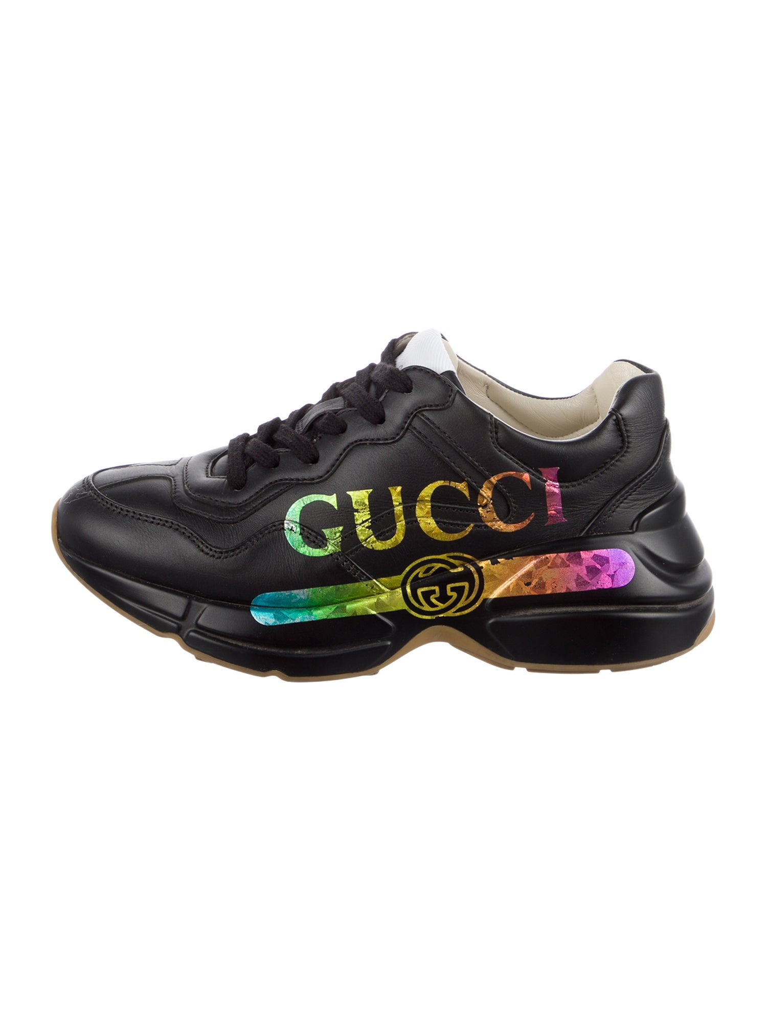 Gucci Interlocking G Logo Leather Sneakers