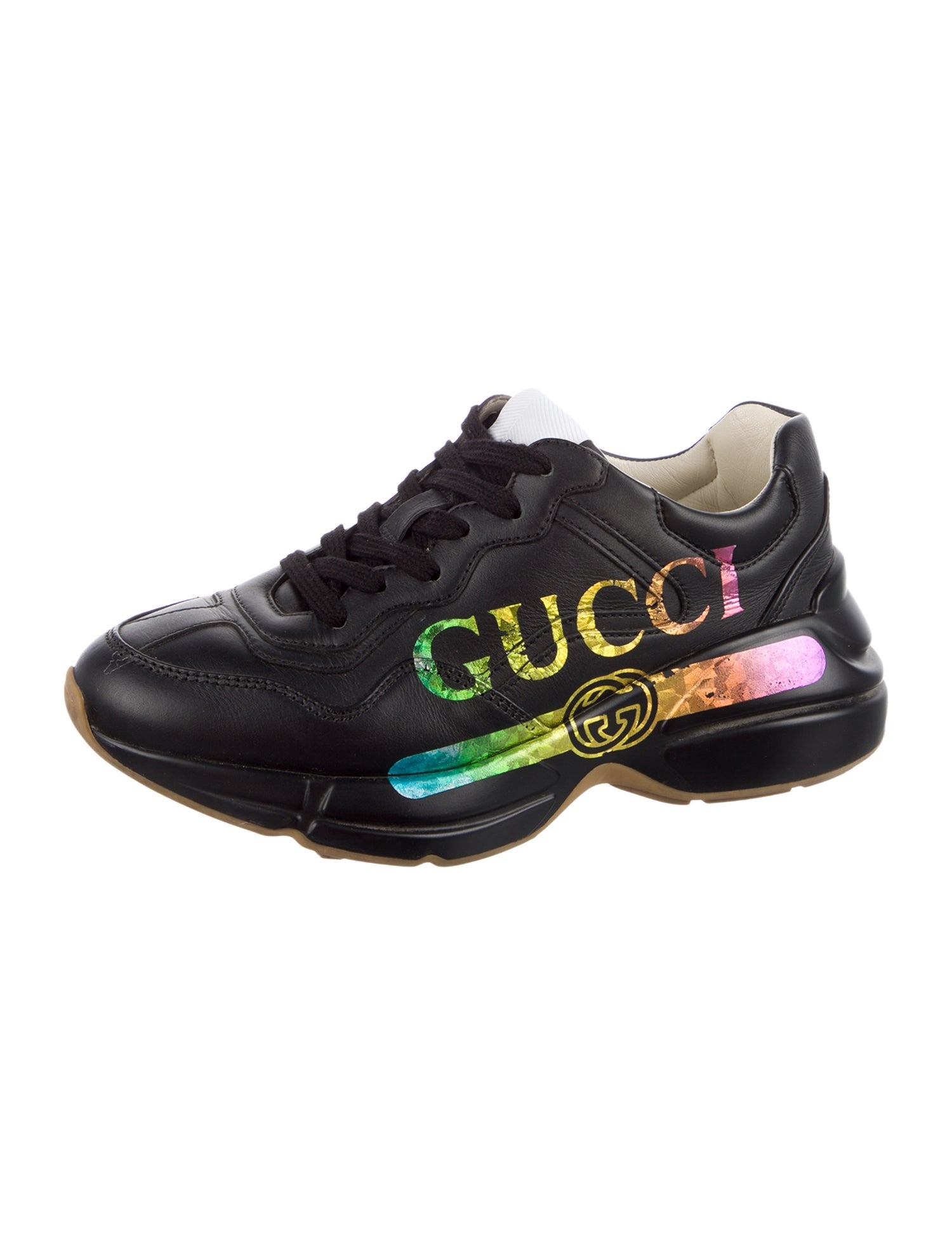Gucci Interlocking G Logo Leather Sneakers