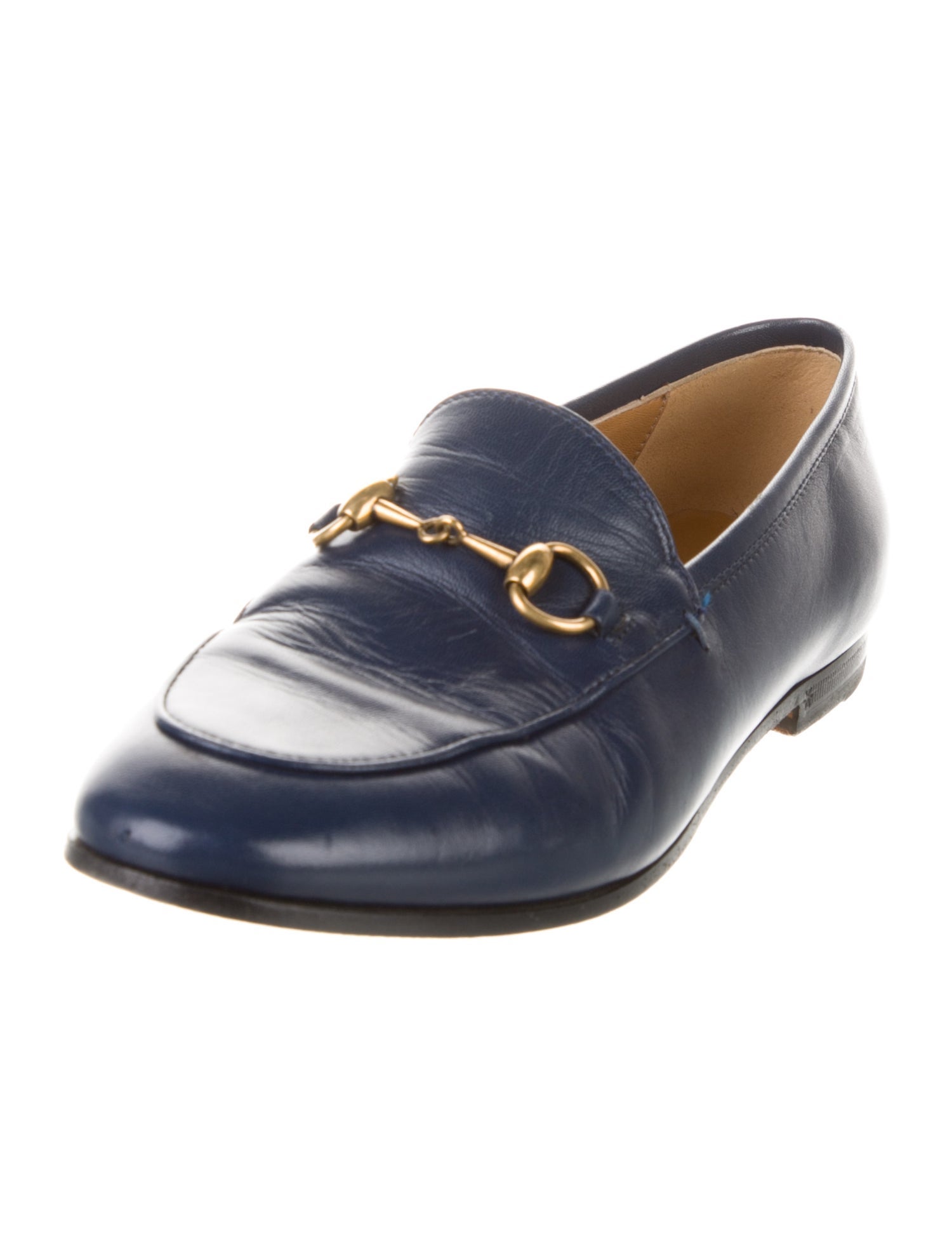 Gucci Horsebit Accent Leather Loafers