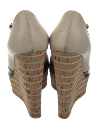 Gucci Patent Leather Colorblock Pattern Pumps