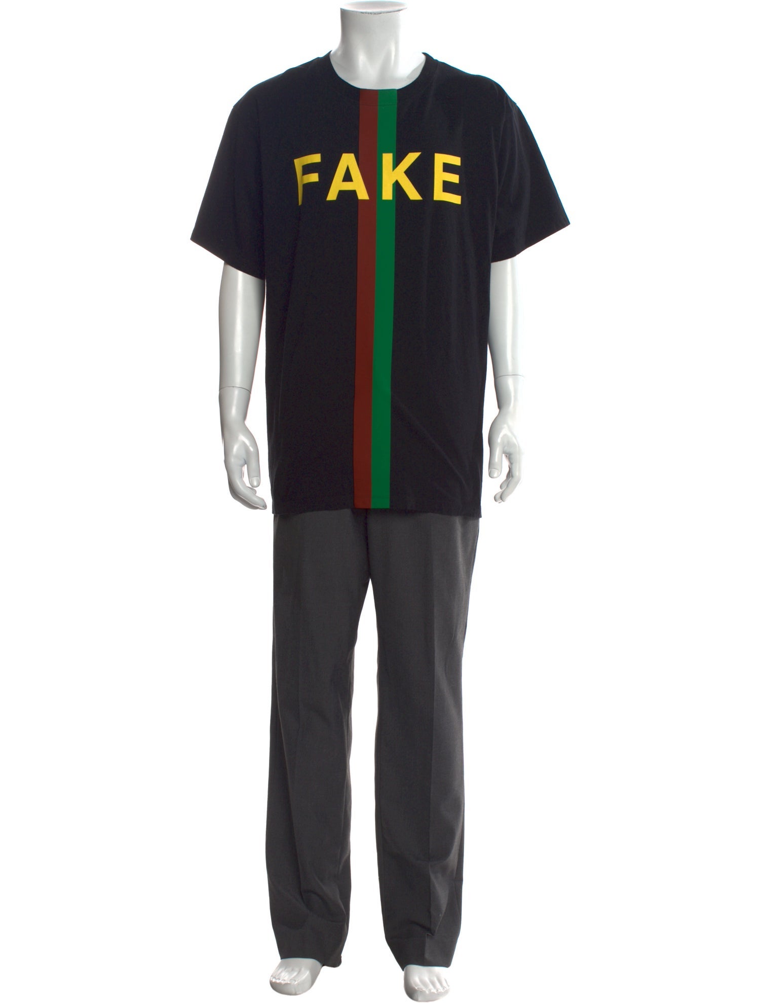 Gucci Web Accent Graphic Print T-Shirt