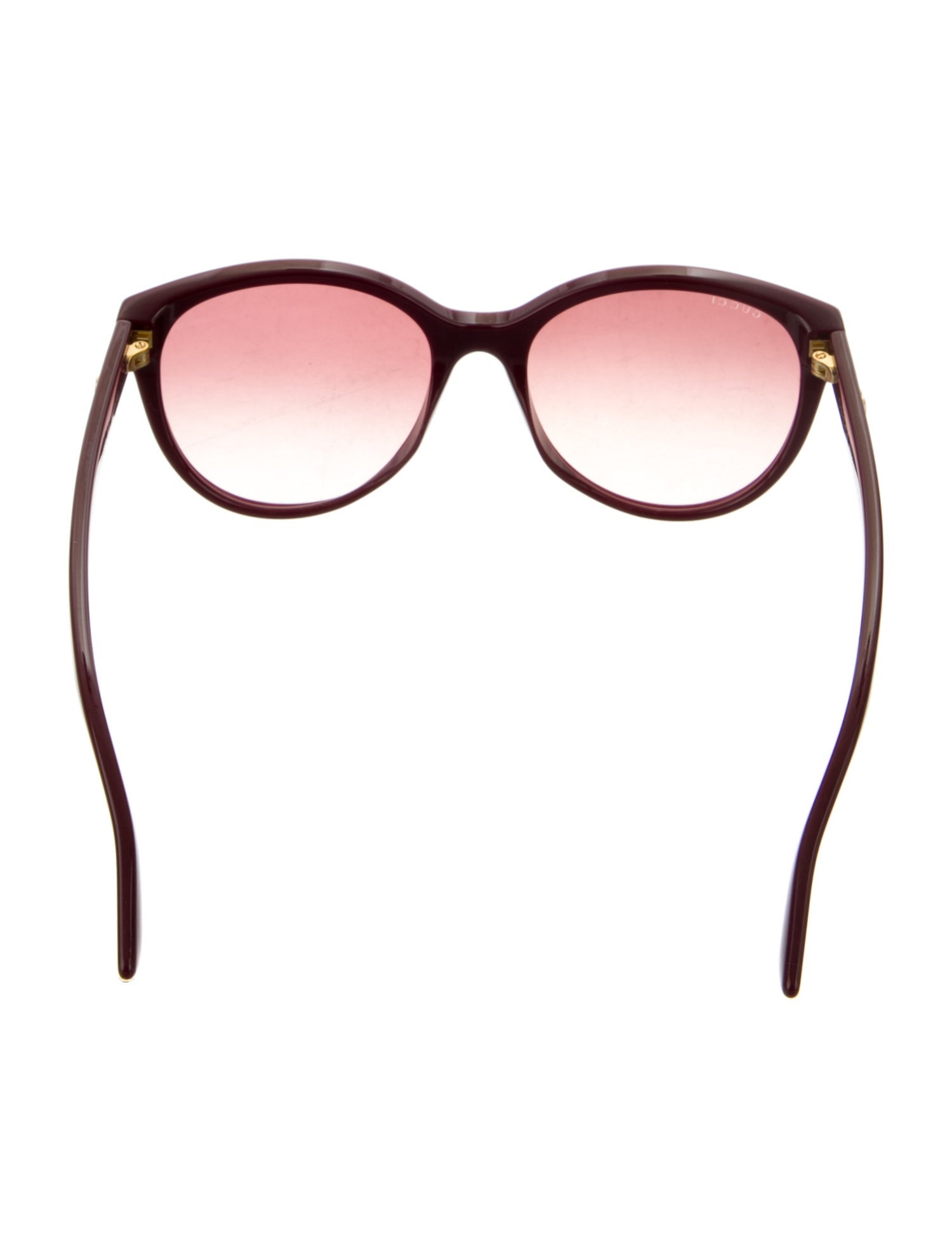 Gucci Double G Logo Round Sunglasses