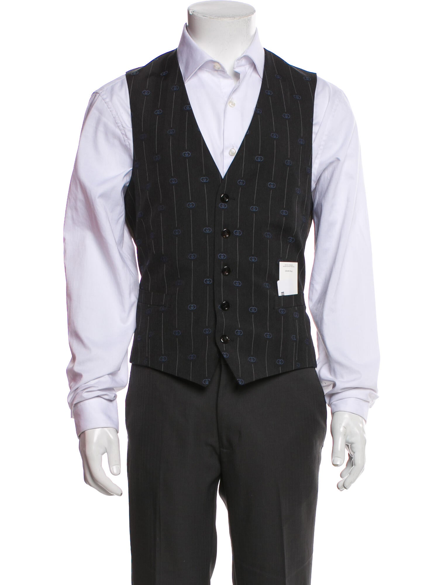 Gucci Interlocking G Logo Wool Suit Vest