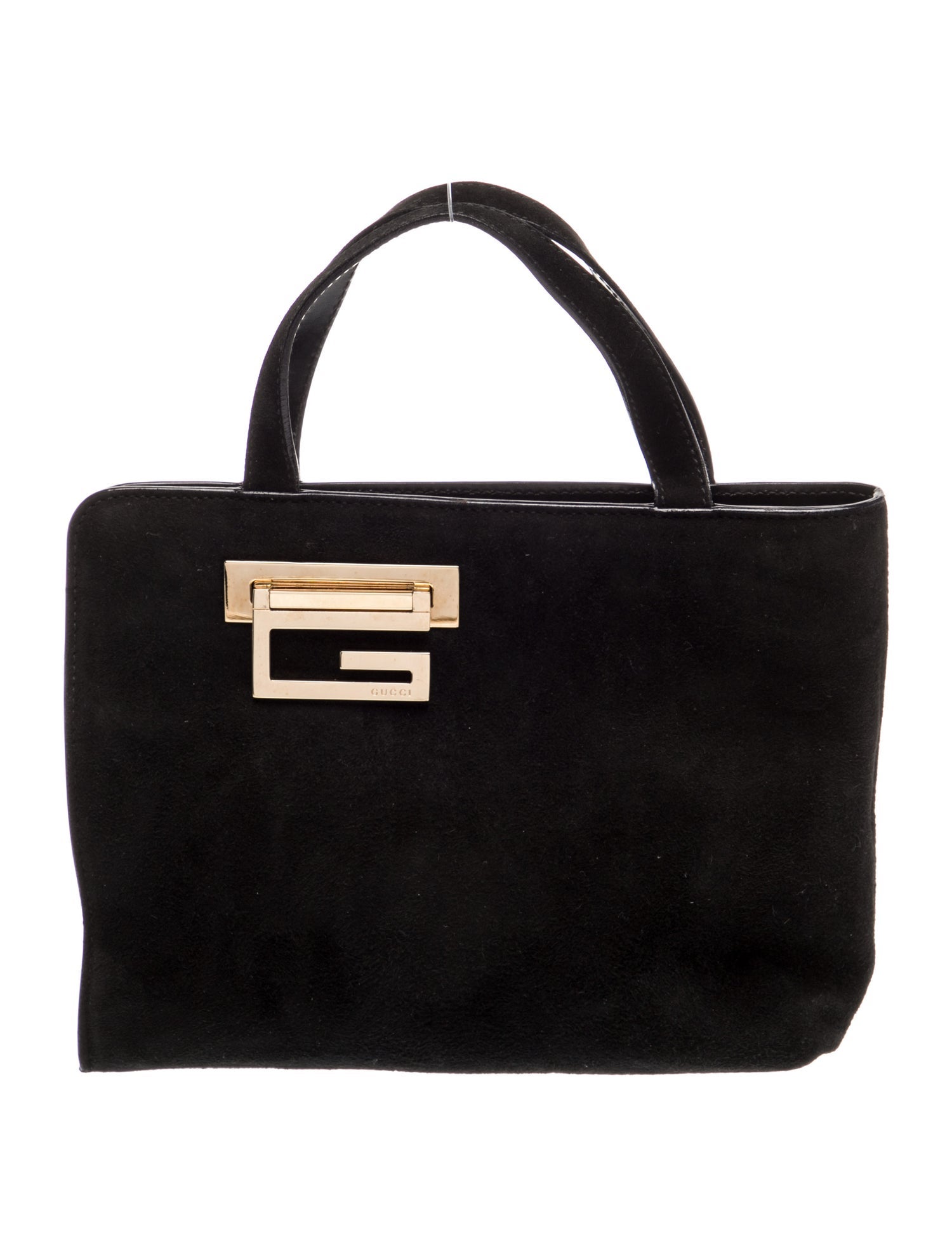 Gucci Suede Top Handle Bag