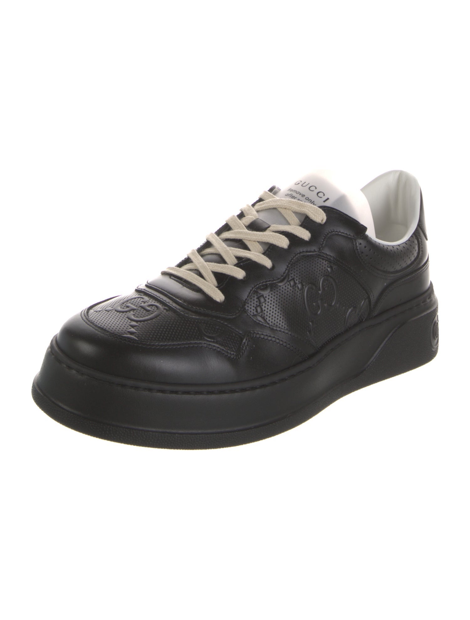 Gucci Interlocking G Logo Leather Sneakers