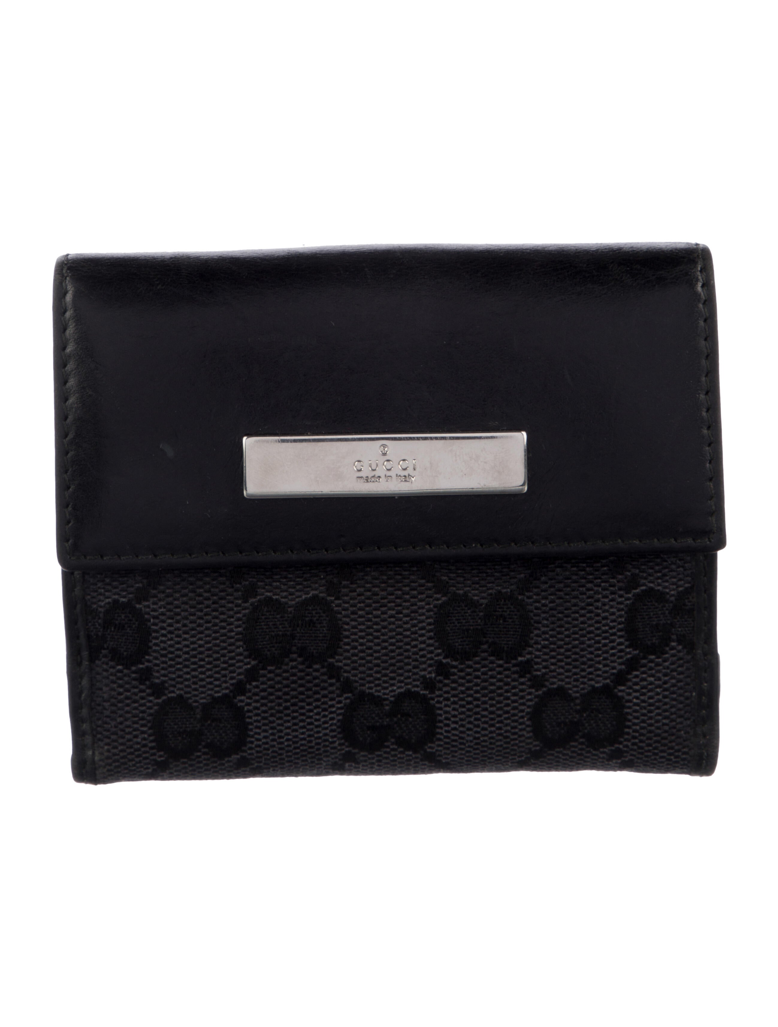 Gucci Vintage GG Canvas Trifold Wallet