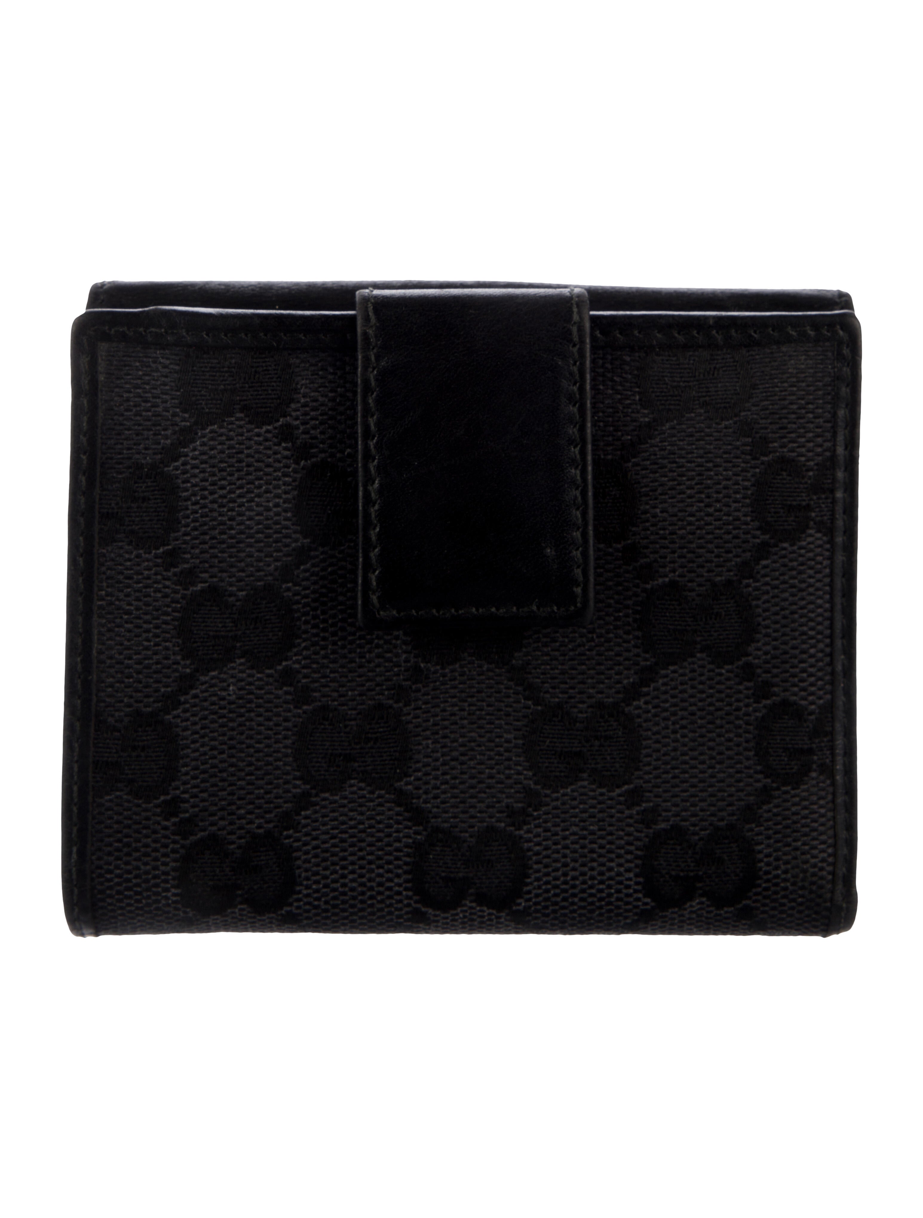 Gucci Vintage GG Canvas Trifold Wallet