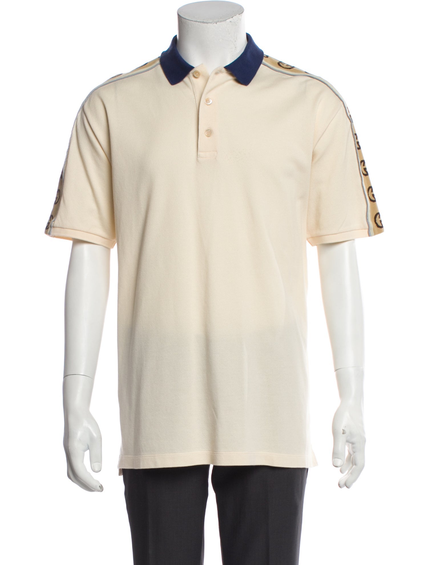 Gucci Interlocking G Logo Collar Polo Shirt