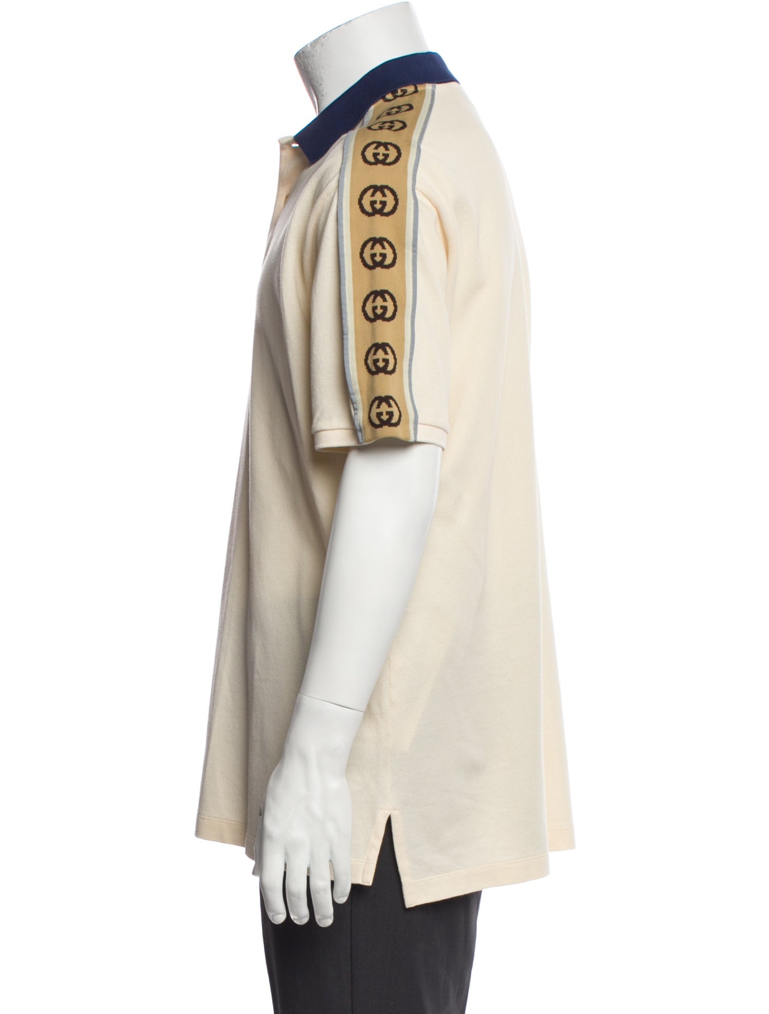 Gucci Interlocking G Logo Collar Polo Shirt