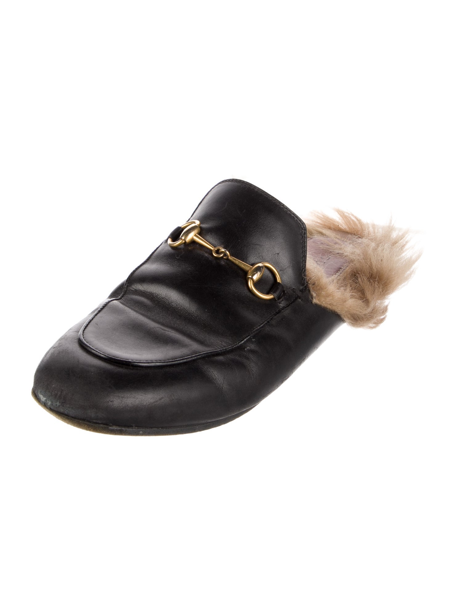 Gucci Horsebit Accent Leather Mules