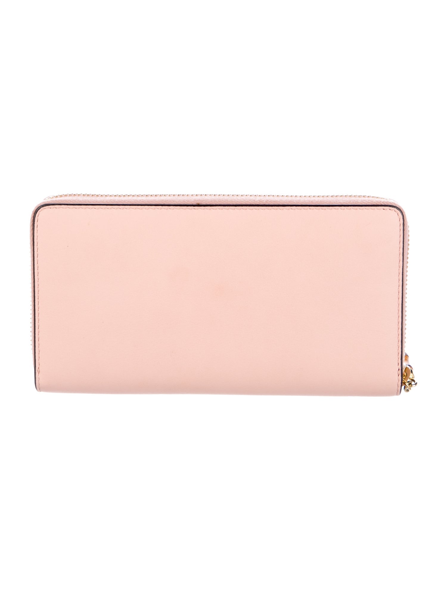 Gucci Bamboo Accent Leather Continental Wallet