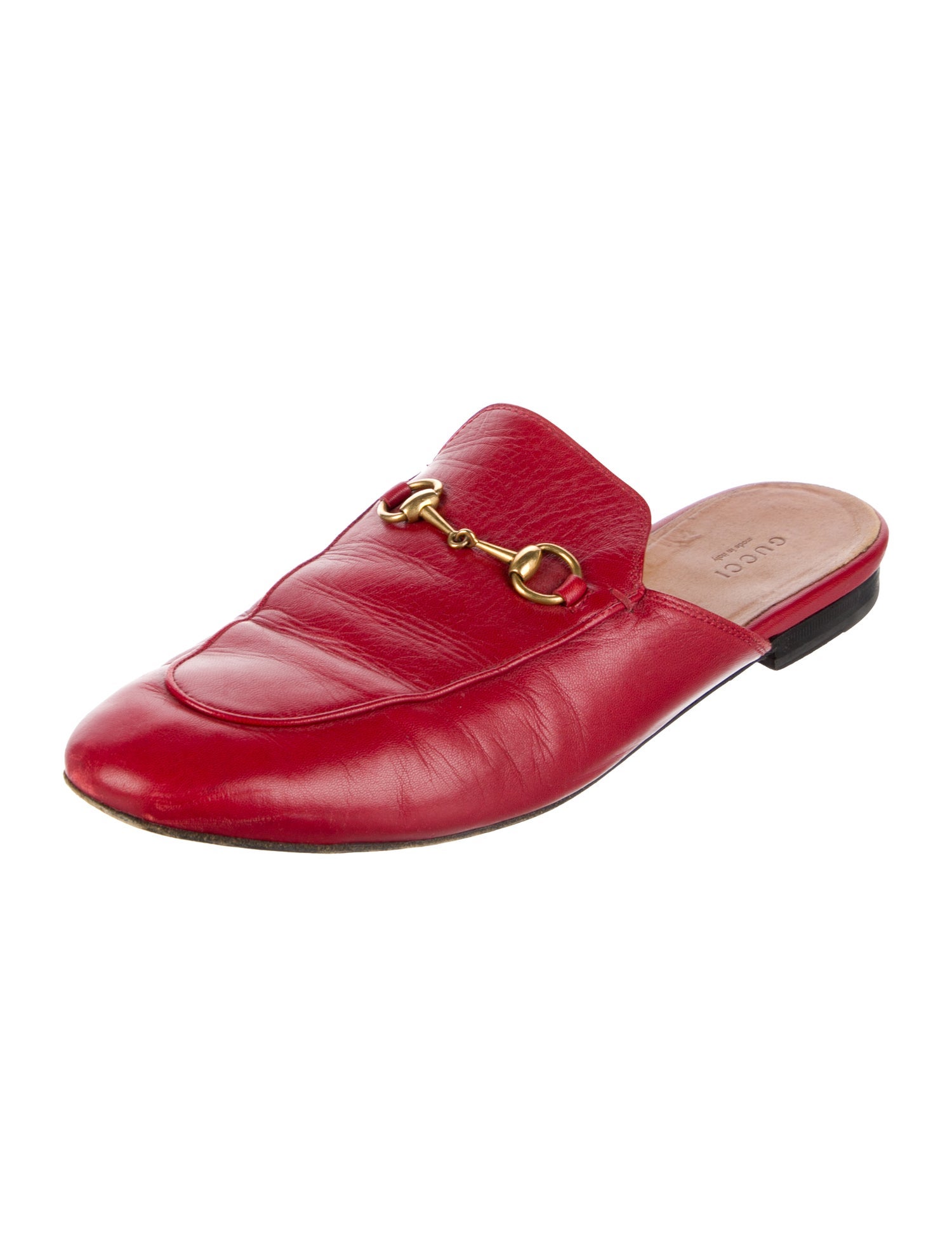 Gucci Horsebit Accent Leather Mules