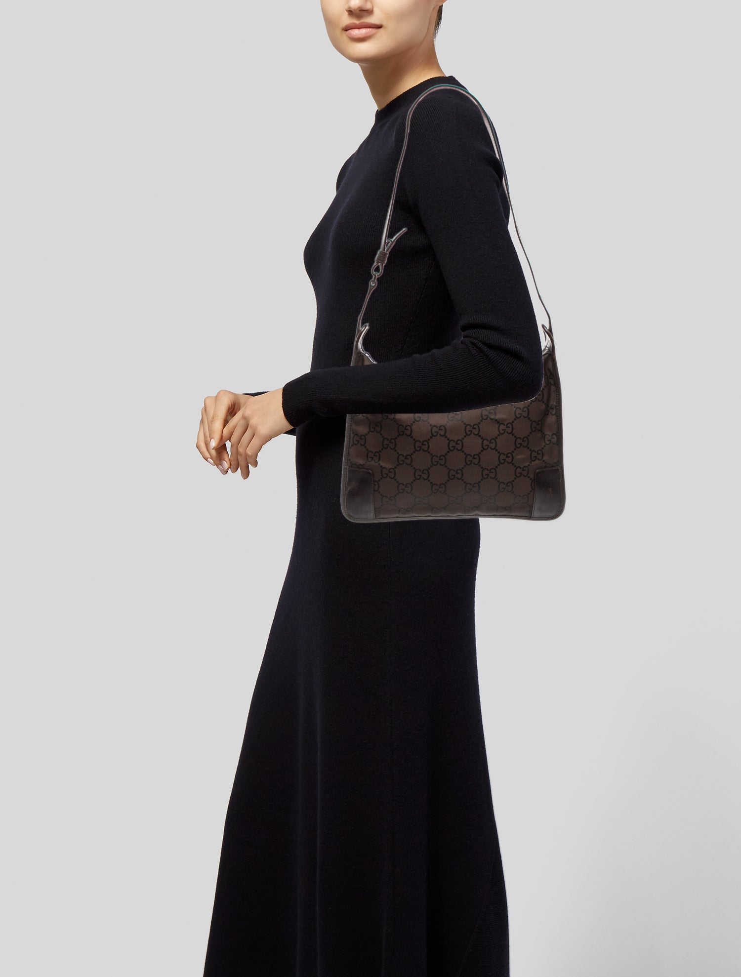 Gucci GG Nylon Shoulder Bag