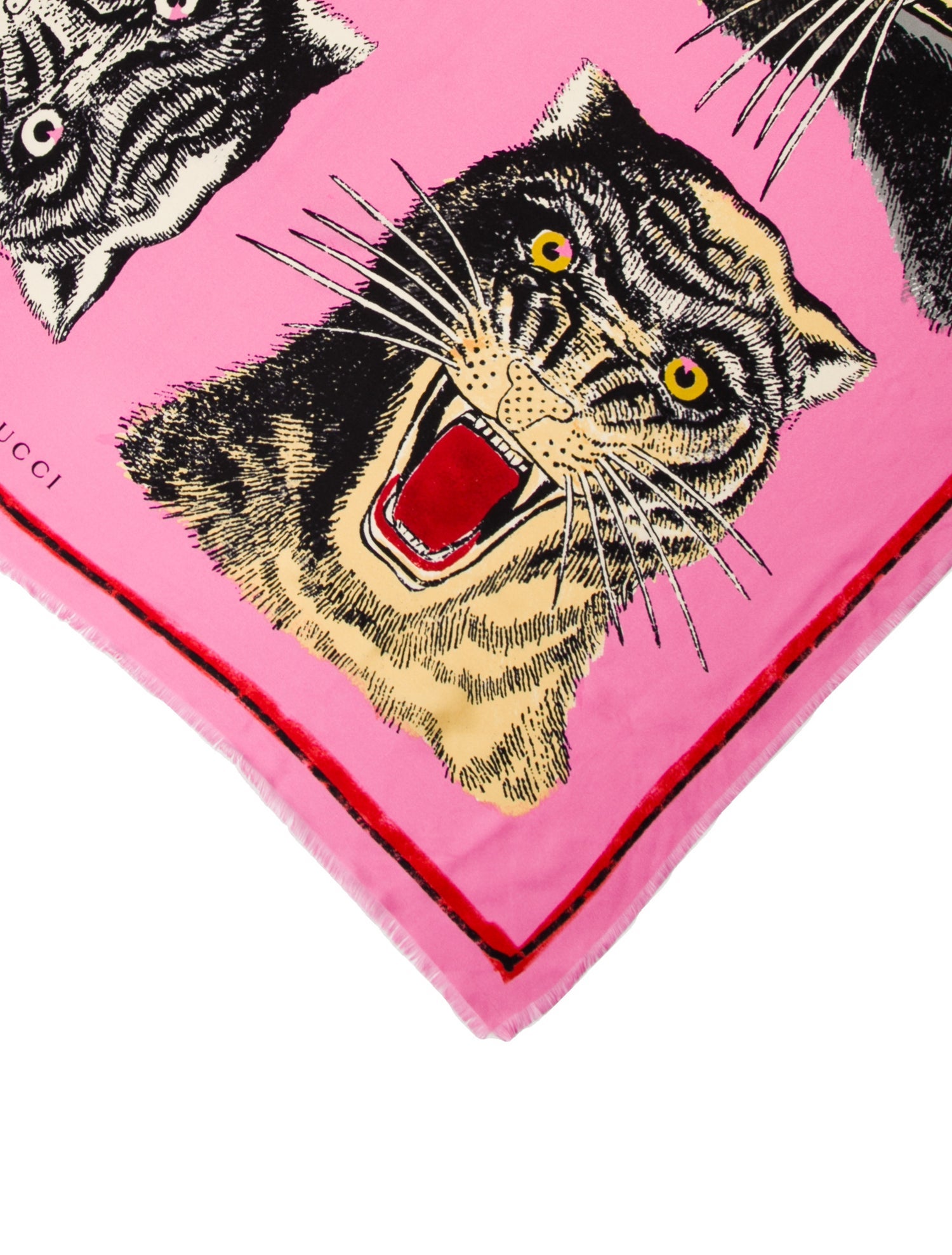 Gucci Big Cats Silk Scarf