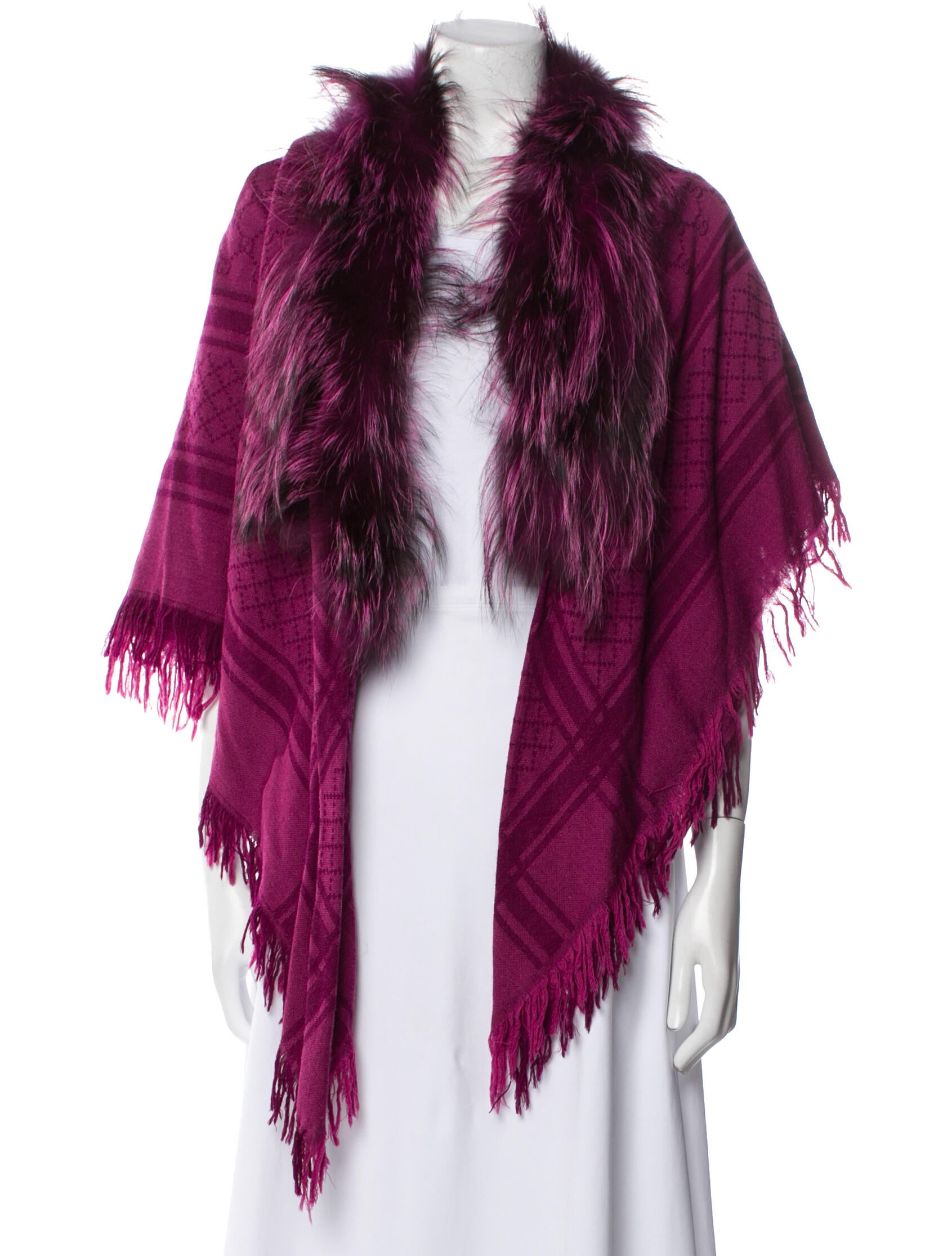 Gucci Wool Printed Shawl