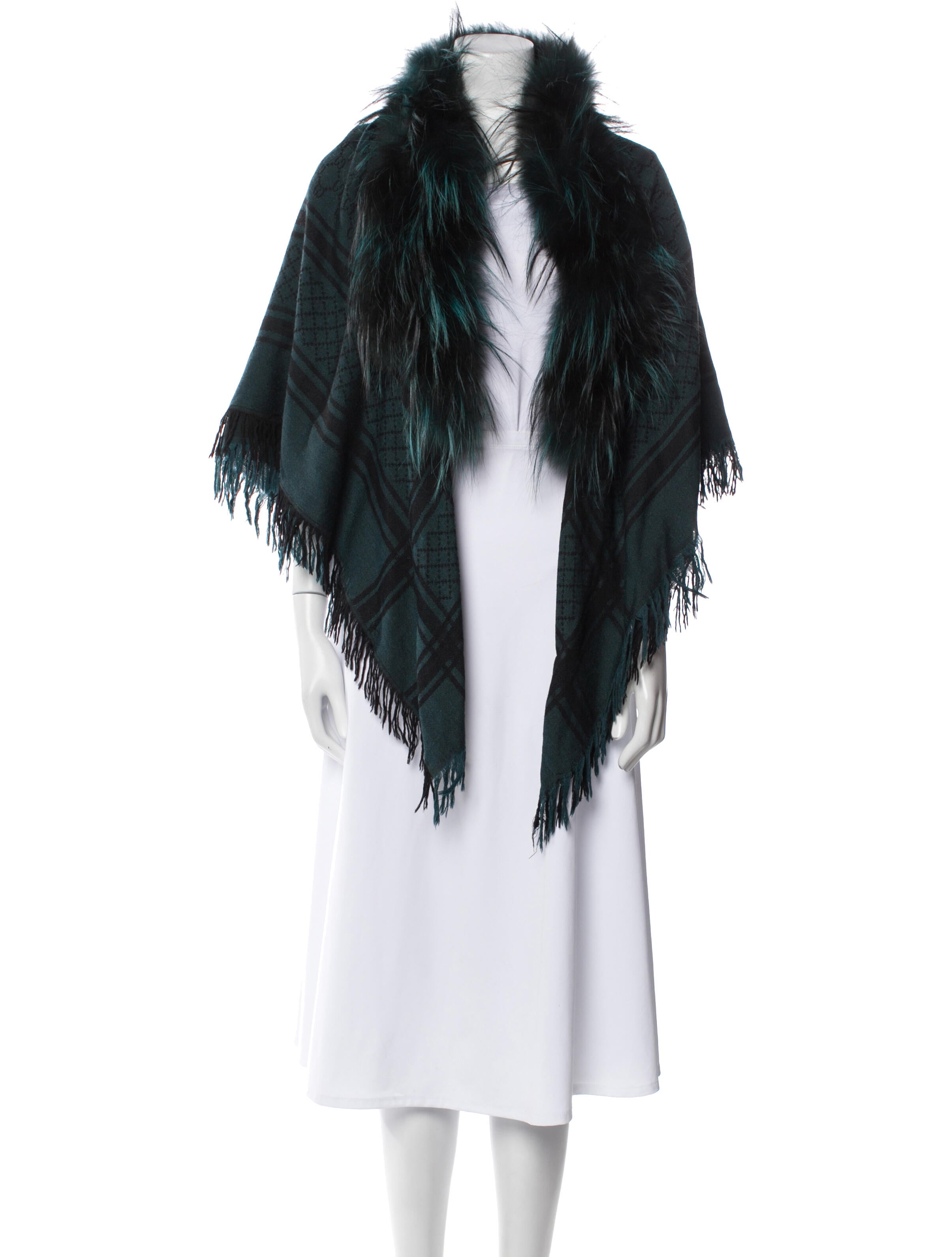 Gucci Wool Diamante Print Shawl