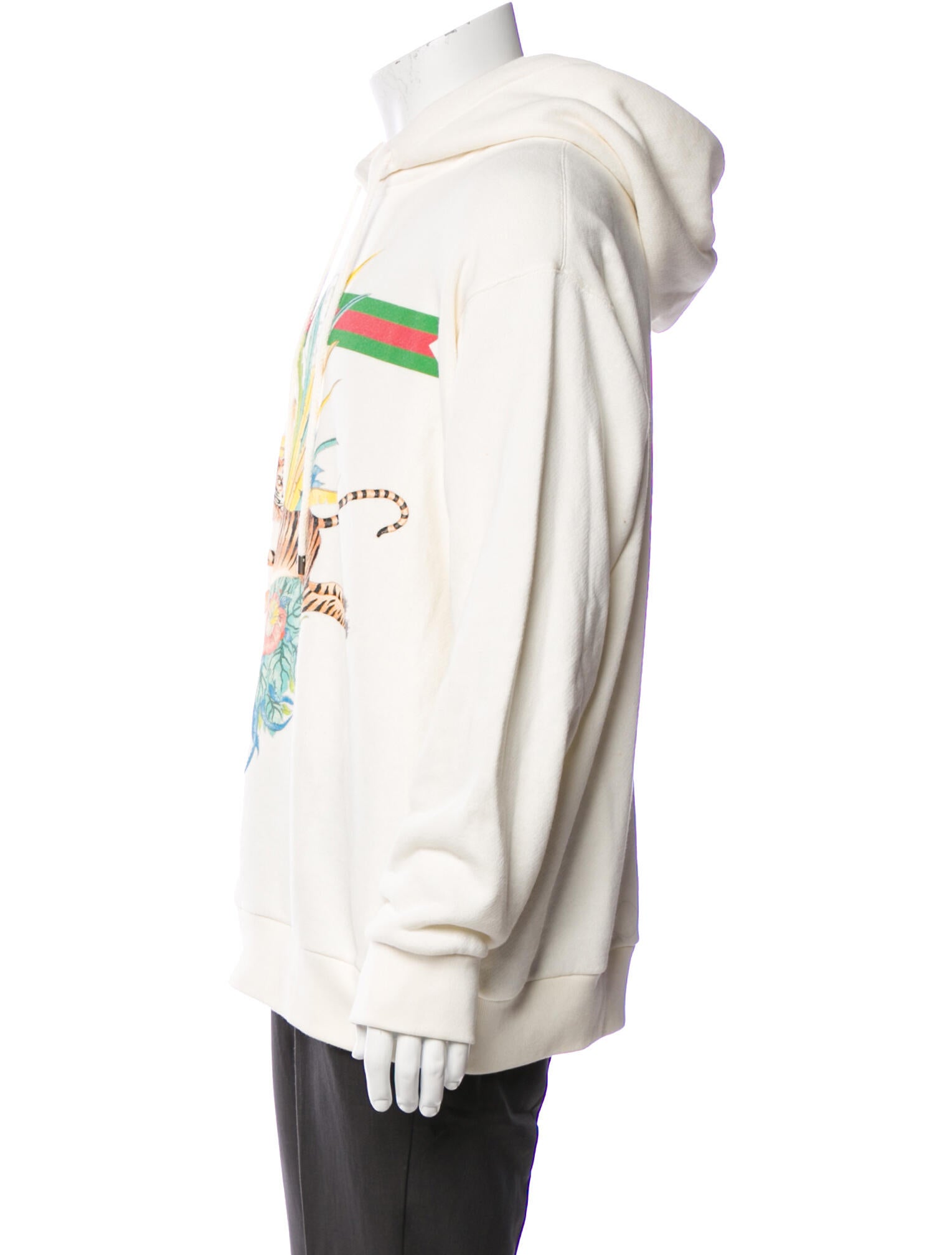 Gucci Web Accent Crew Neck Hoodie