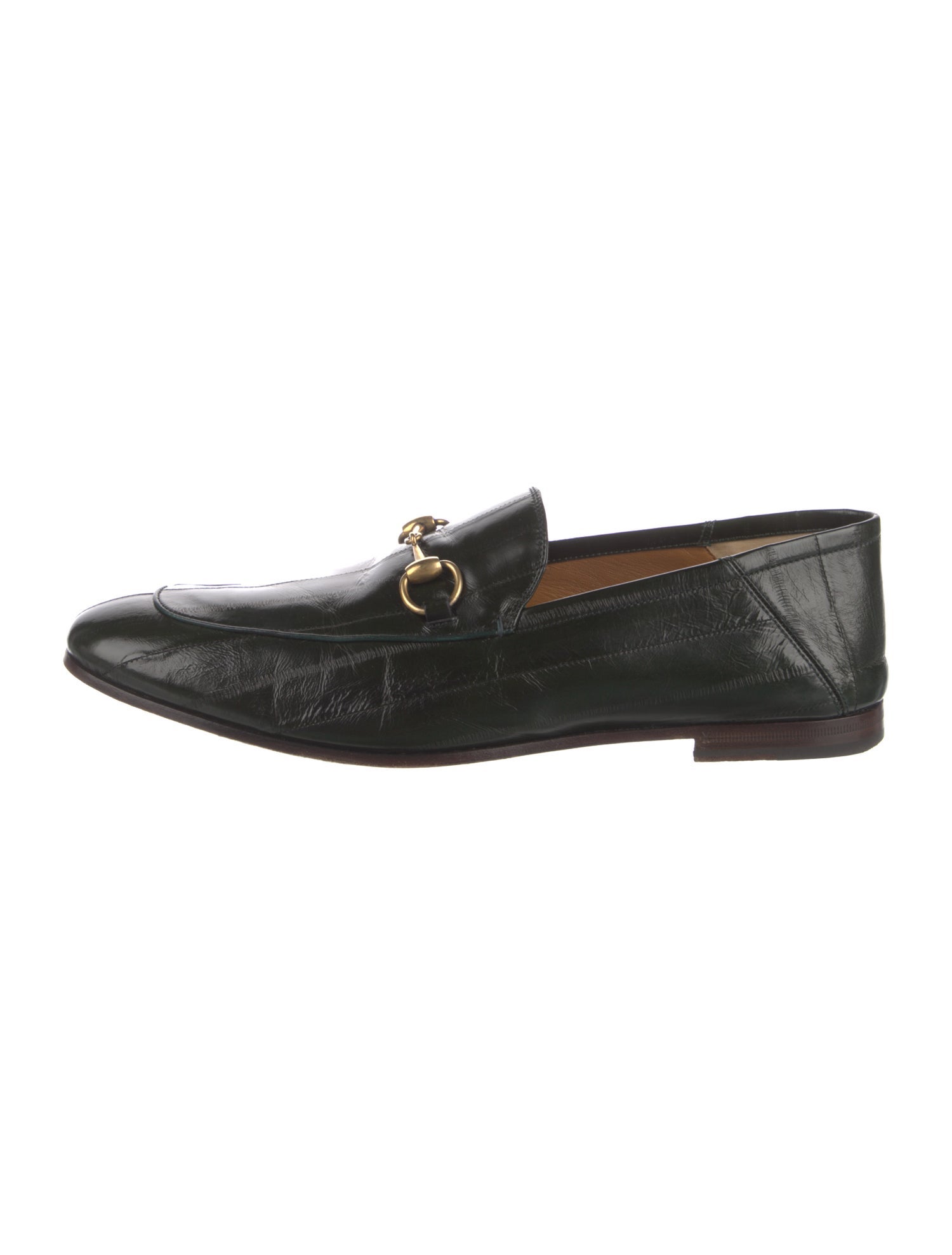 Gucci Horsebit Accent Leather Loafers
