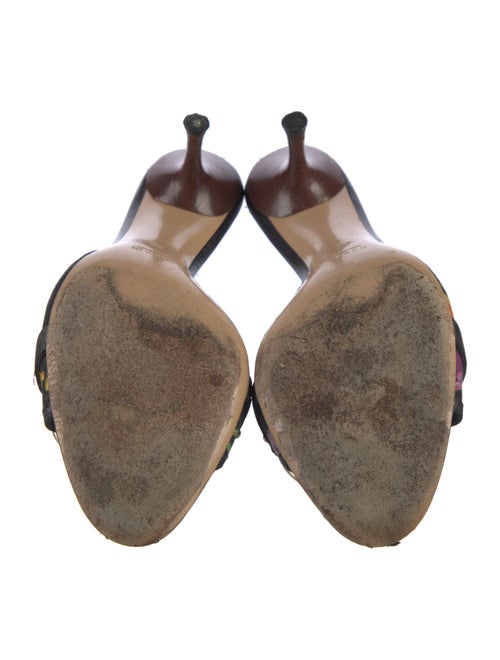 Gucci Flora Print Canvas Slides