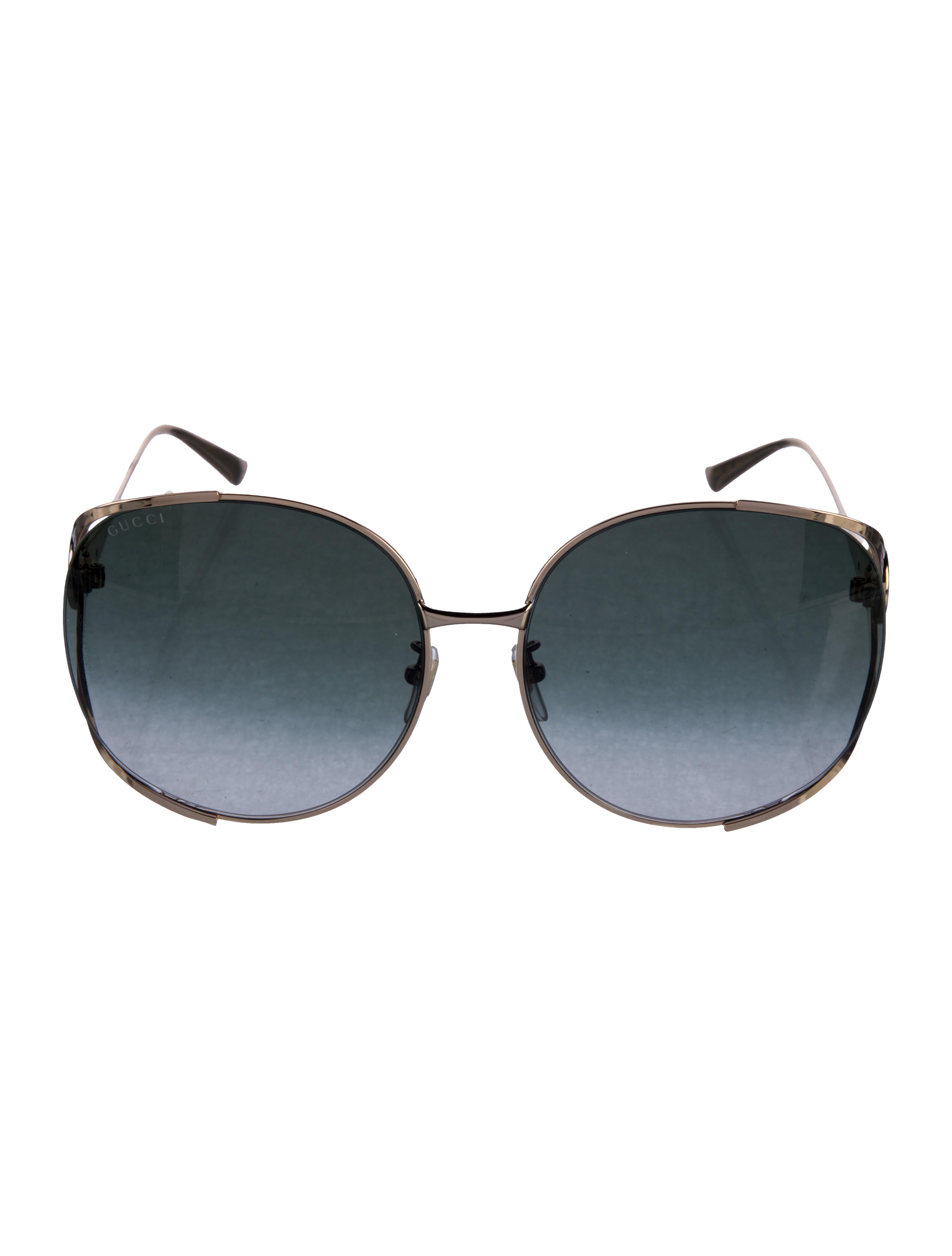 Gucci Web Accent Oversize Sunglasses