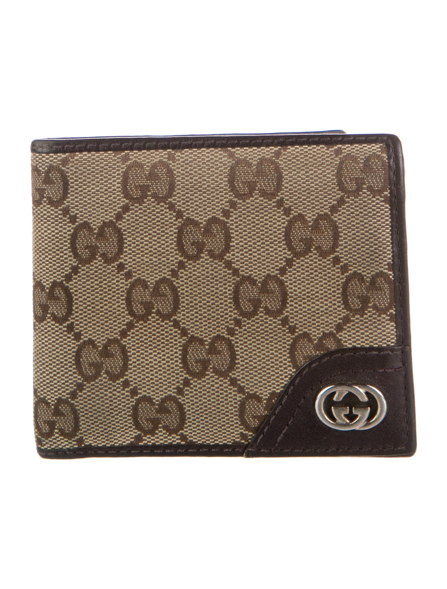 Gucci GG Canvas Britt Money Clip GG Canvas Bifold Wallet