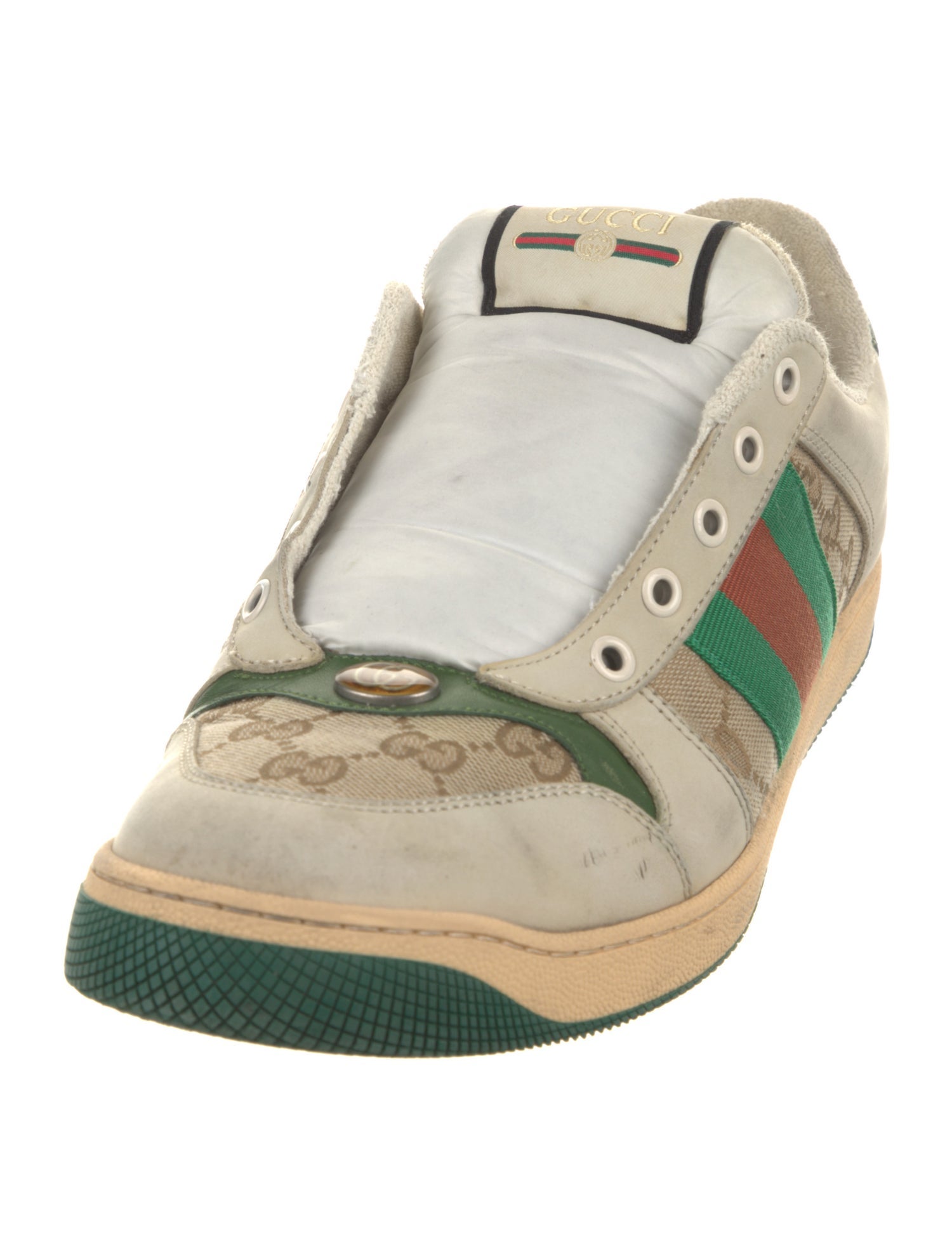 Gucci GG Canvas Leather Sneakers