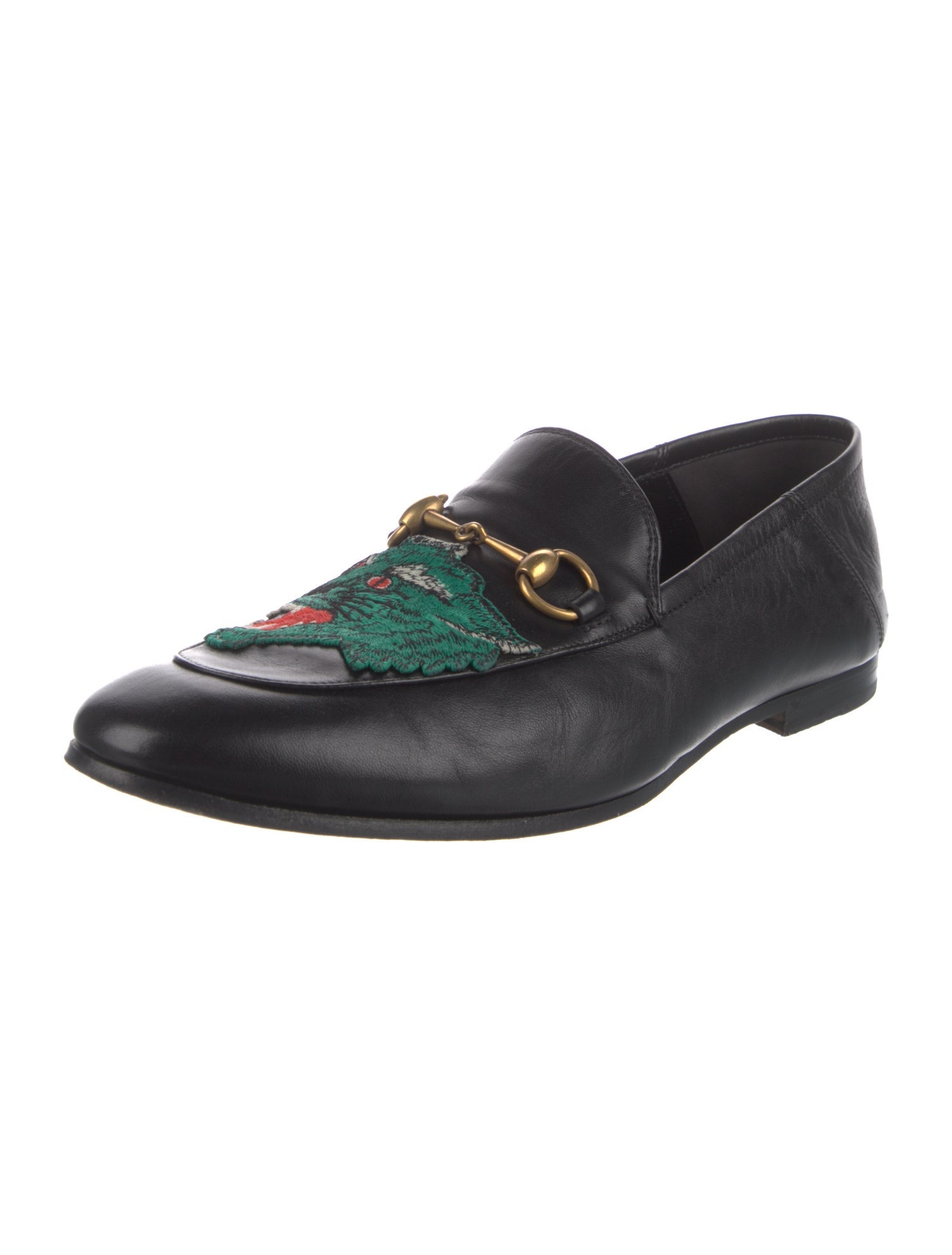 Gucci Horsebit Accent Leather Dress Loafers